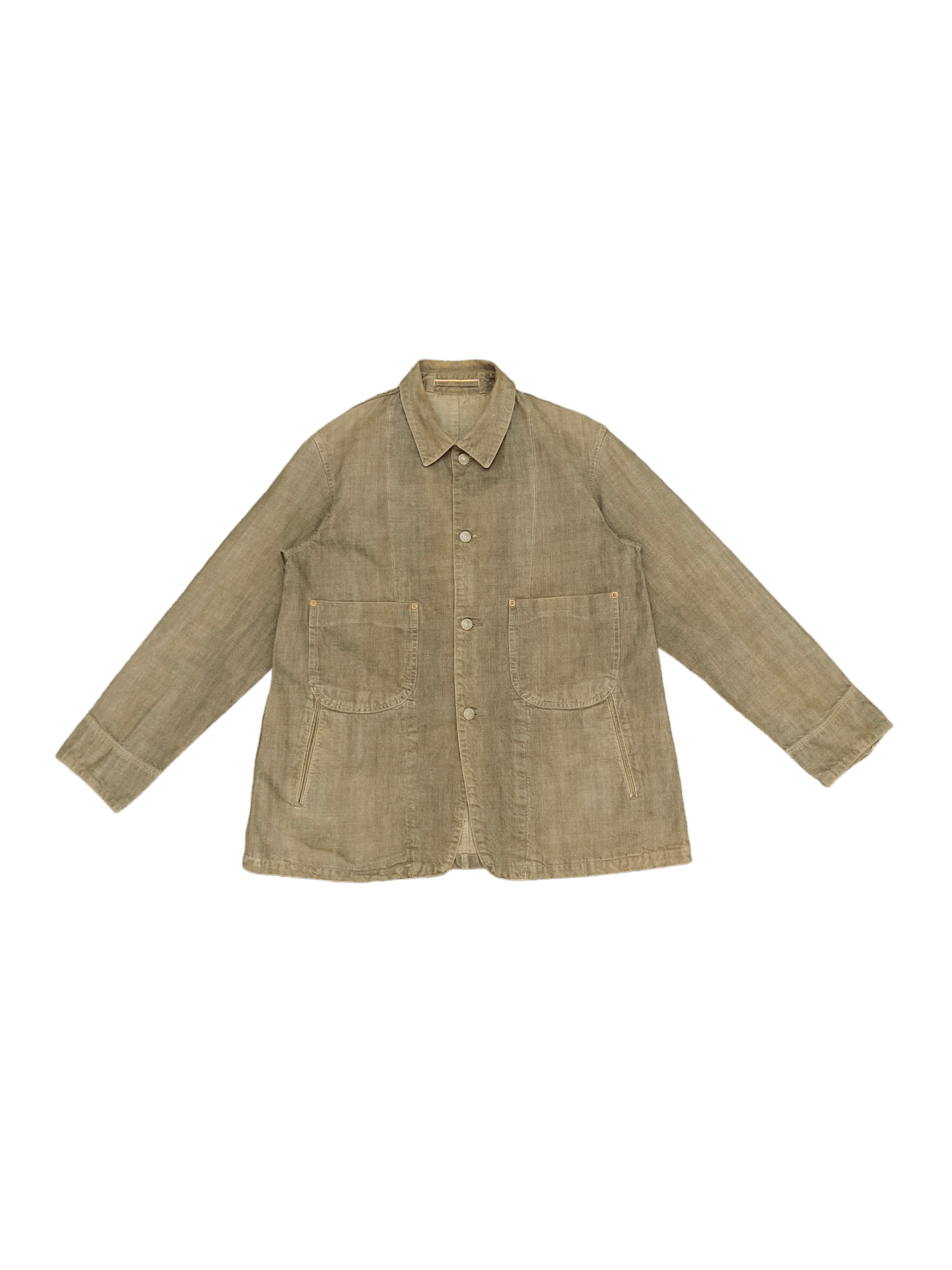 If Six Was Nine Tabloid News Japan Selvedge Chore Denim Jacket Size US M / EU 48-50 / 2 - 1 Thumbnail