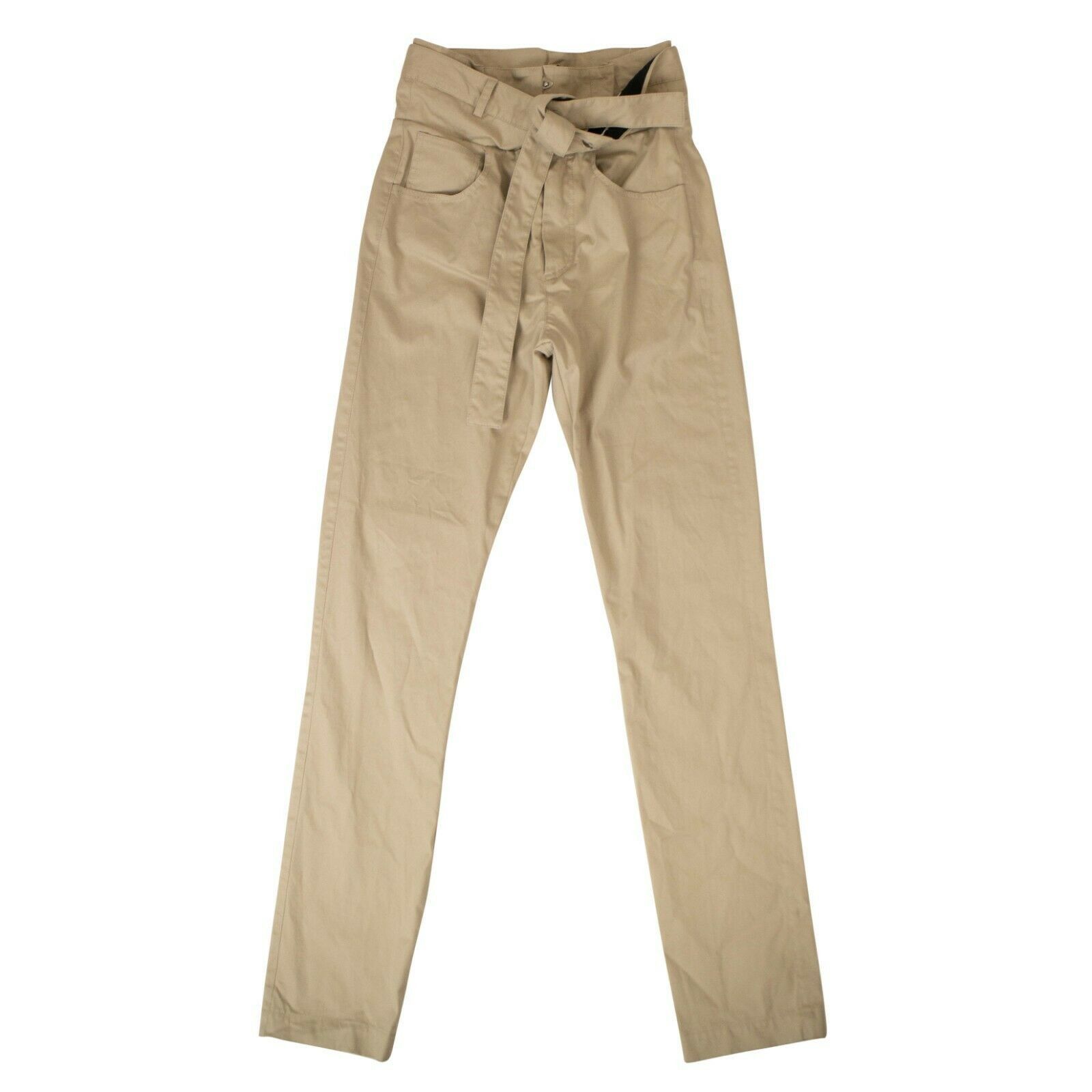 image of Unravel Project Beige Corset Waist Straight Leg Pants Size 26, Women's