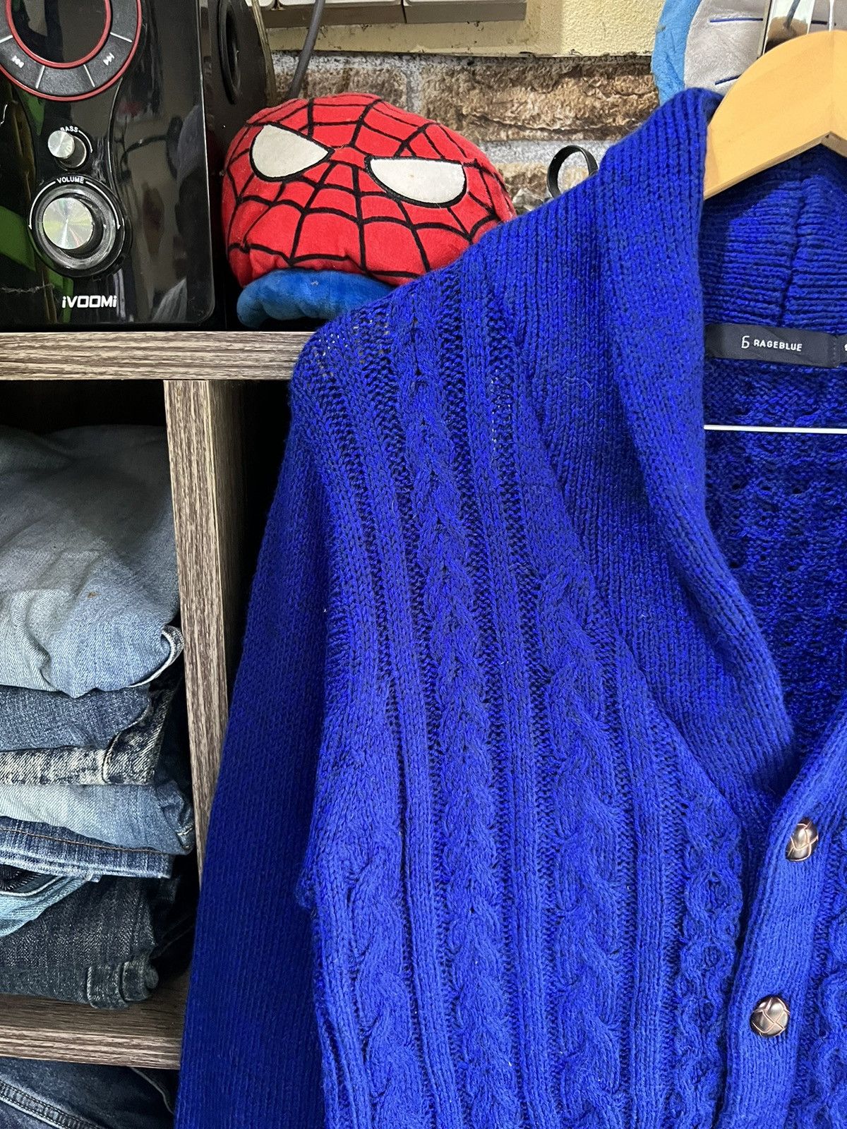 RAGEBLUE 🔥Rageblue Shawl Collar Knit Cardigan Size M / US 6-8 / IT 42-44 - 3 Thumbnail