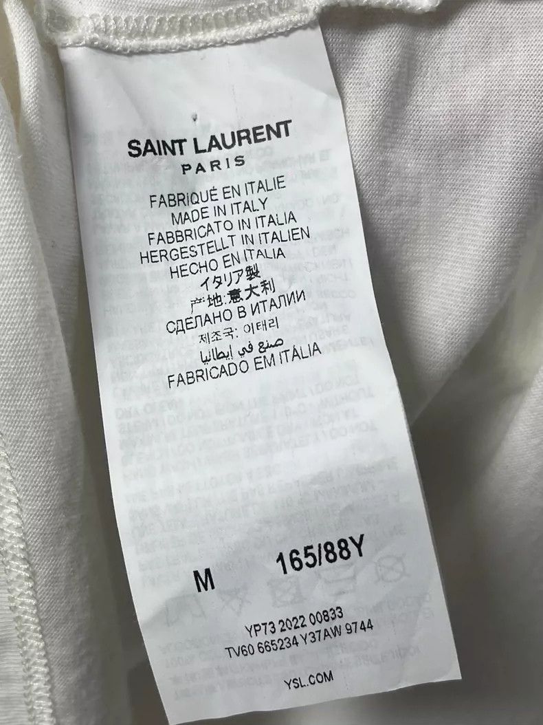 Saint Laurent Paris Saint laurent paris Letter logo printed short sleeve 2506-N Size M / US 6-8 / IT 42-44 - 6 Thumbnail