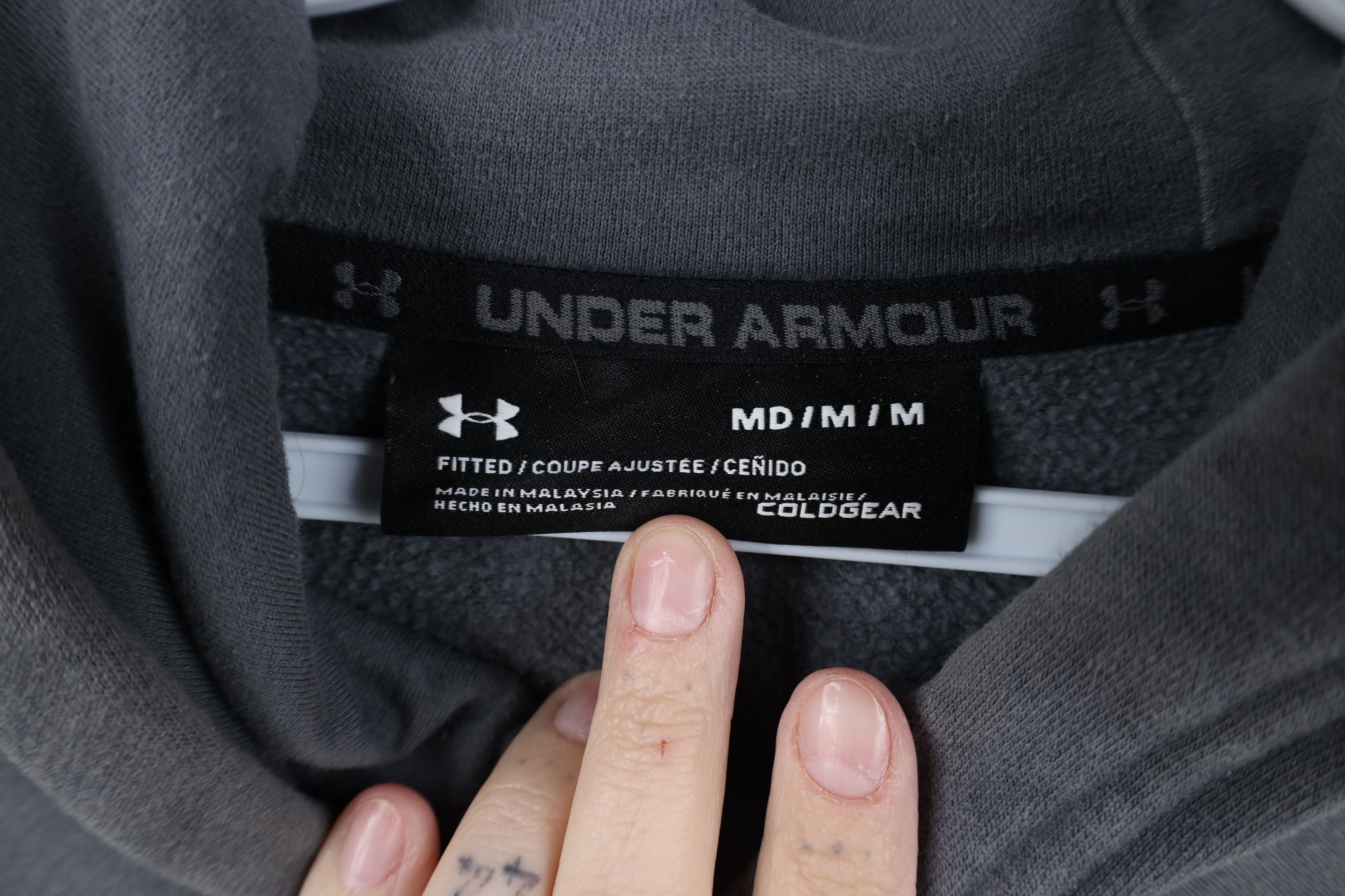 Under Armour Under Armour x Project Rock Spell Out Respect Hoodie Gray Size US M / EU 48-50 / 2 - 10 Thumbnail