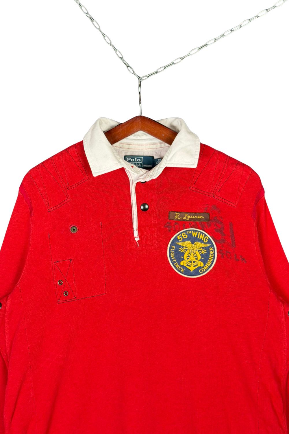 Polo Ralph Lauren ss07 PRL Naval Rescue Flight Deck Commander Rugby shirt Size US M / EU 48-50 / 2 - 6 Thumbnail