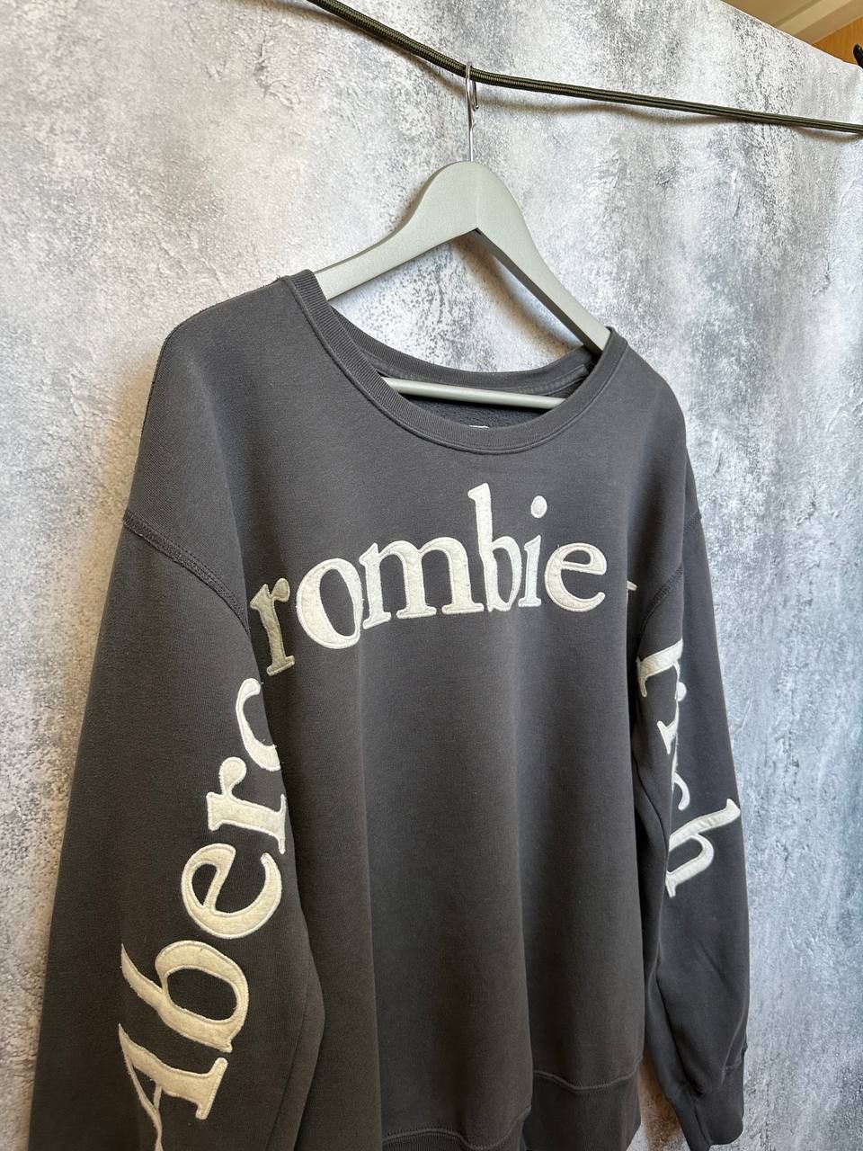 Abercrombie & Fitch Abercrombie & Fitch Soft Collection Oversized Logo Sweater Size L / US 10 / IT 46 - 4 Thumbnail