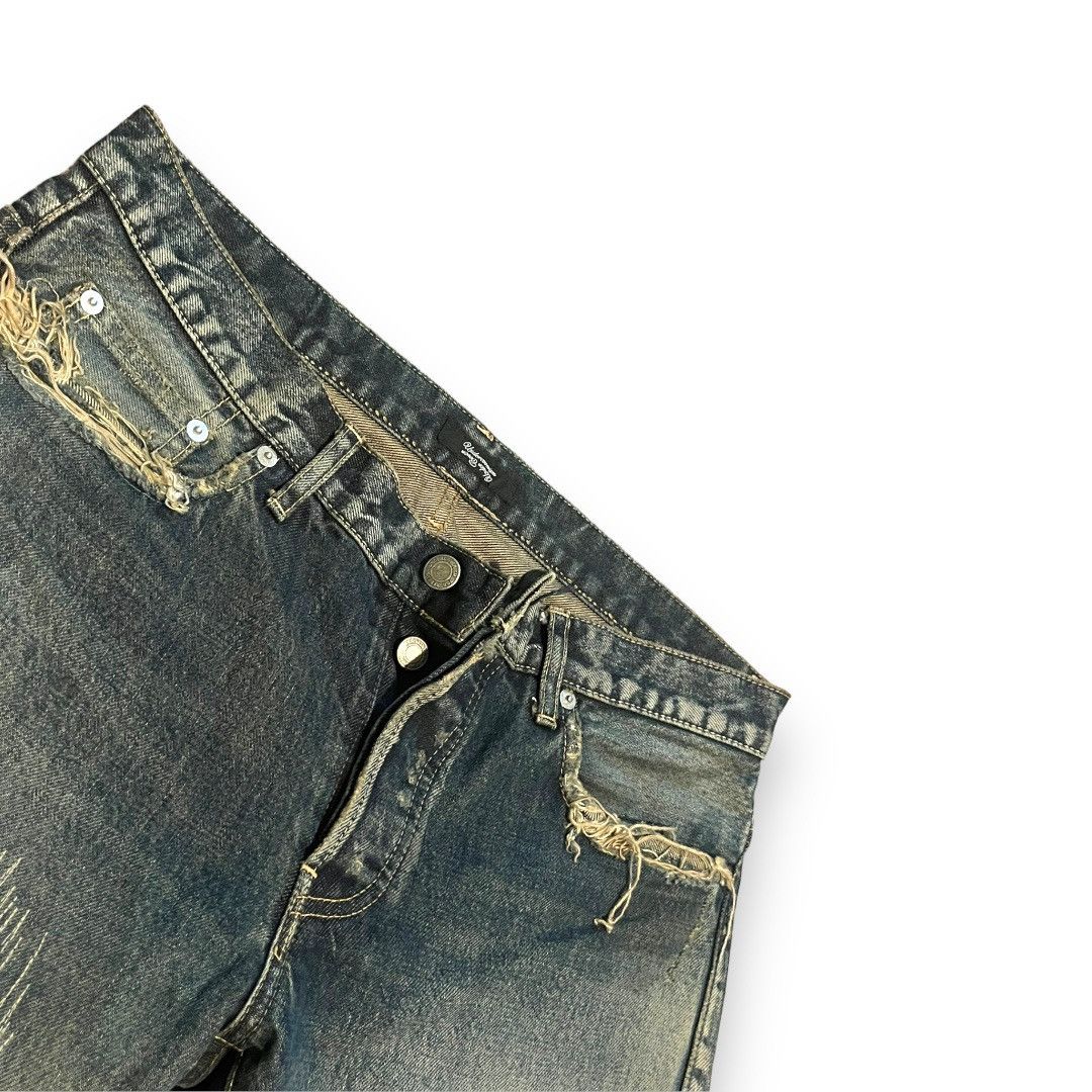 Jun Takahashi Undercover 68 Blue Yarn Denim Size 4 Size US 34 / EU 50 - 3 Thumbnail