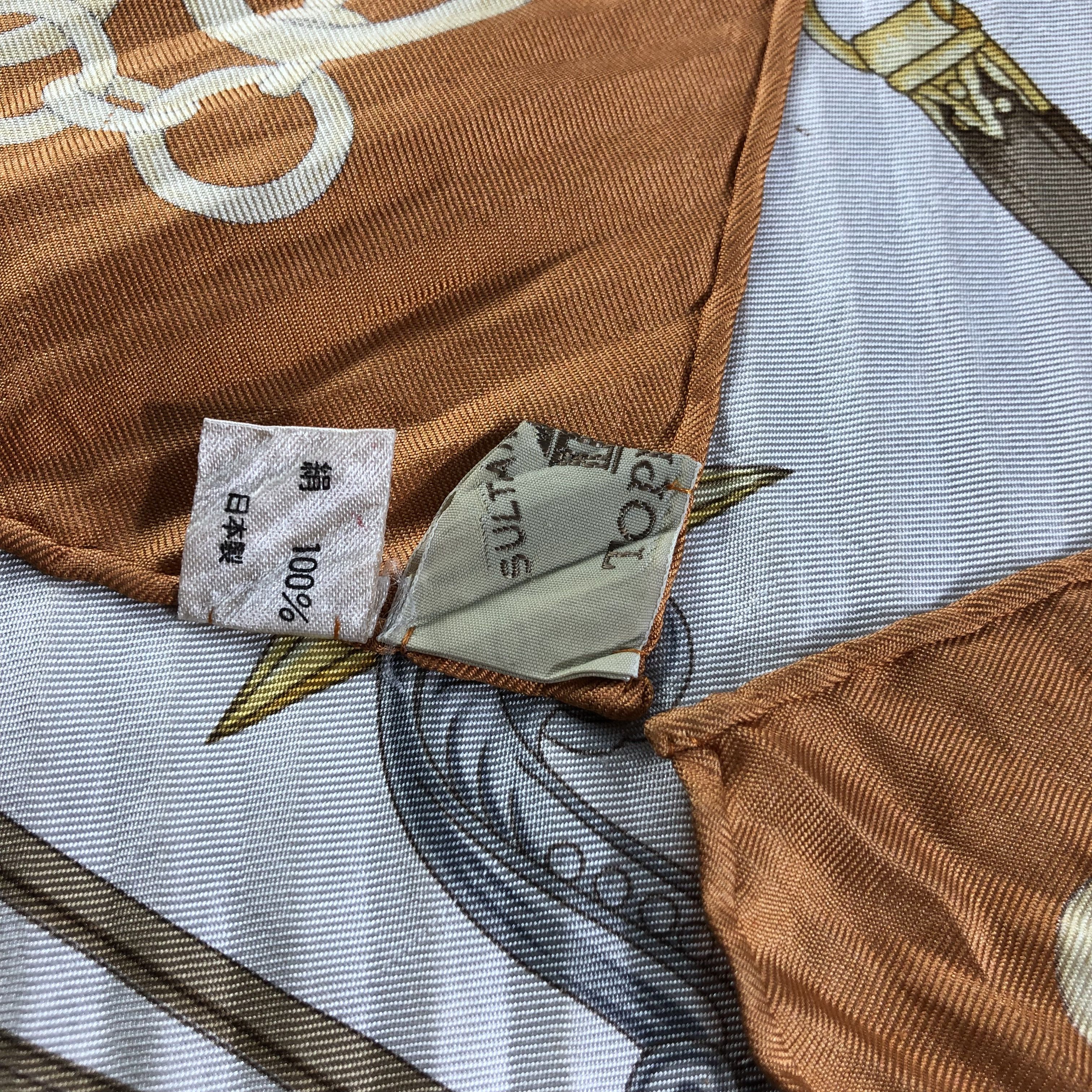 Vintage Top Kapi Luxury Design Silk Scarf M476 Size ONE SIZE - 3 Thumbnail
