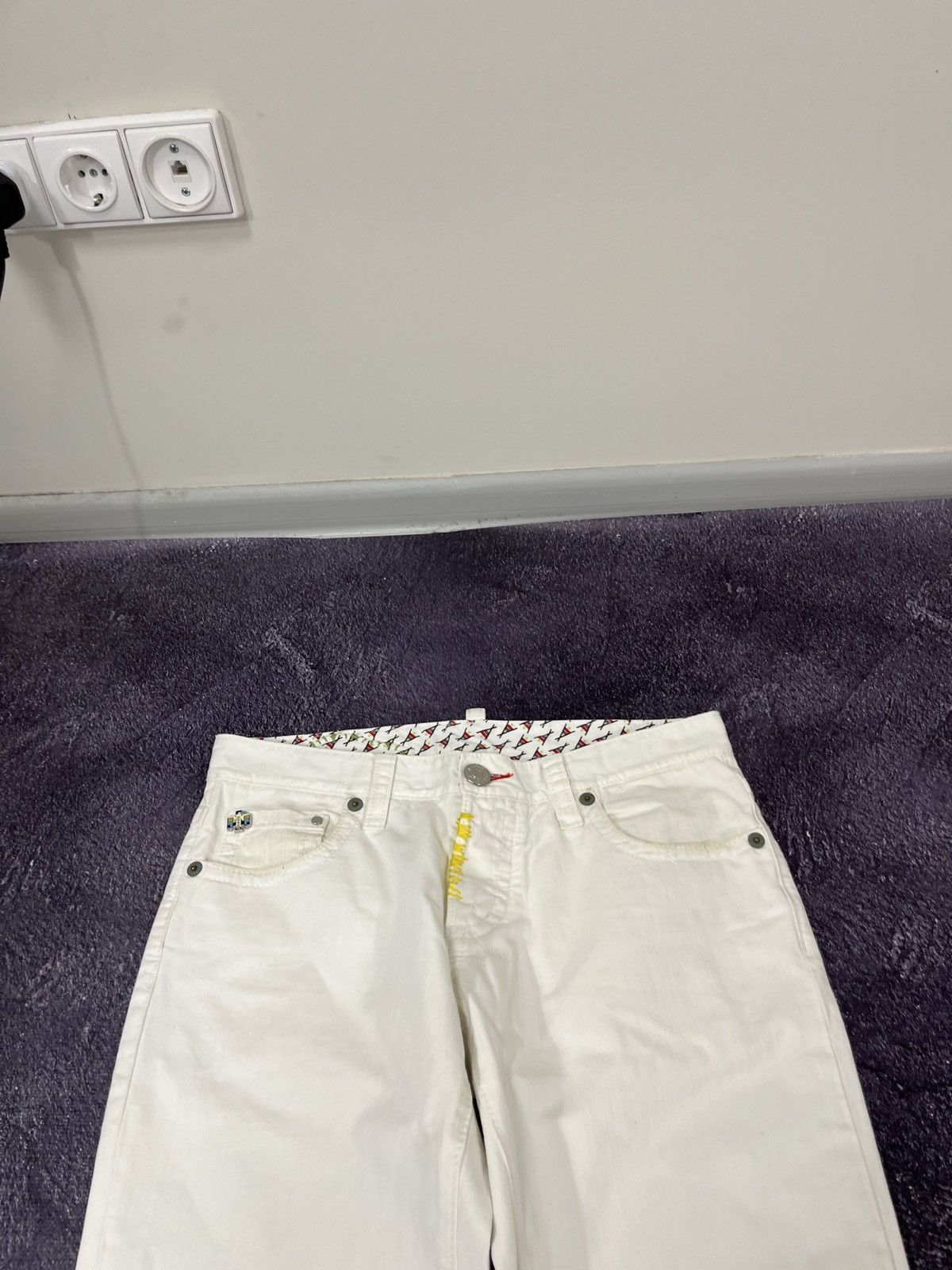 Dsquared2 Dsquared2 Women's Luxury White Flower Rare Pants Jeans Size 34" / US 12 / IT 48 - 11 Thumbnail