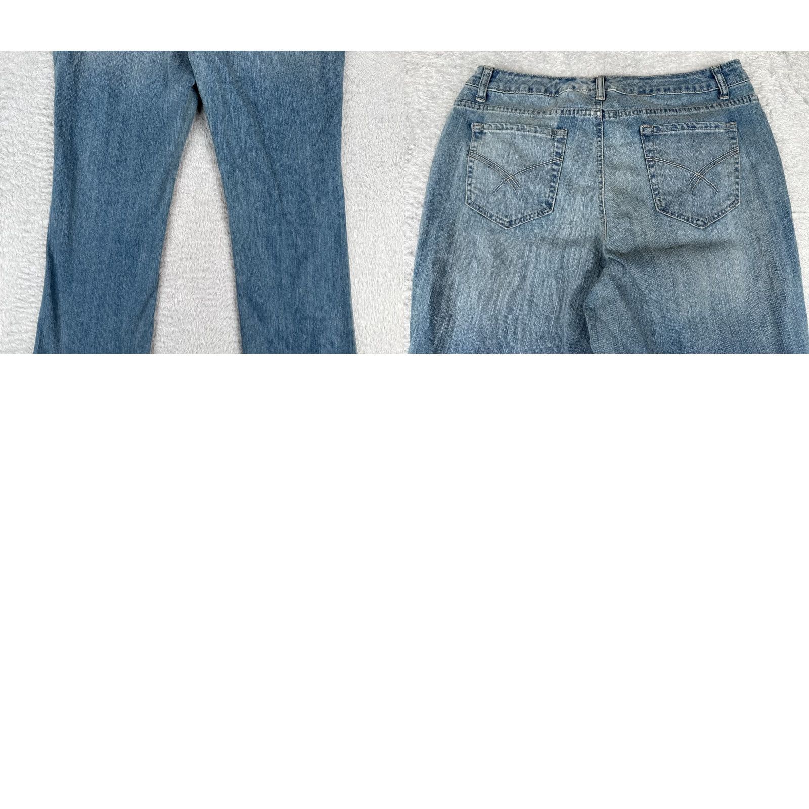 Vintage Sonoma Jeans Womens 12 Blue Denim Jeans Bootcut Mid Rise Cotton Blend 31x30 Womens Size 34" / US 12 / IT 48 - 10 Thumbnail