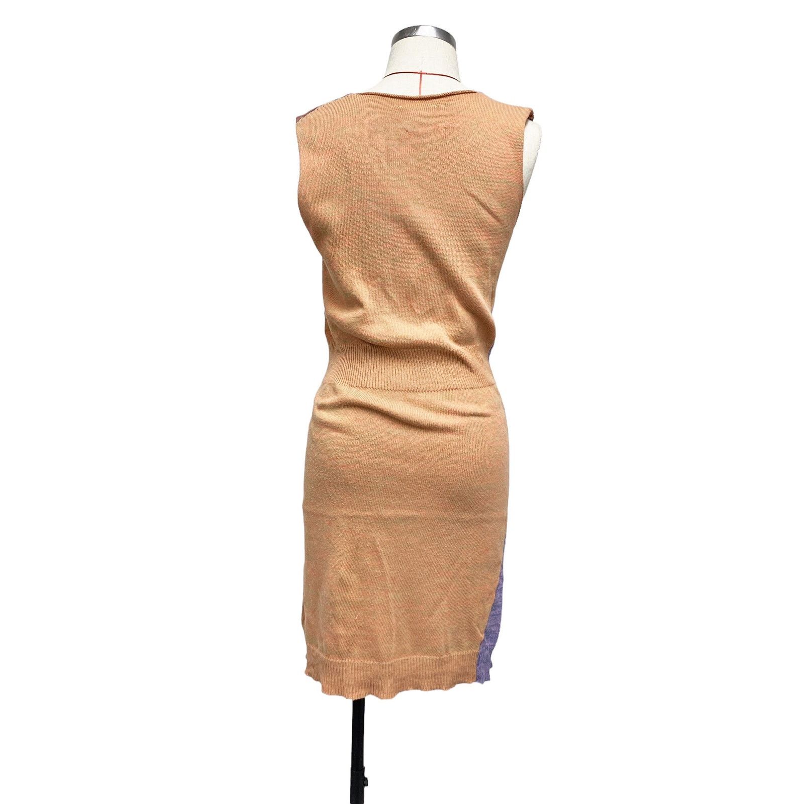 Other Anntian Patchwork Knit Stretch Sleeveless Dress Size S / US 4 / IT 40 - 6 Thumbnail