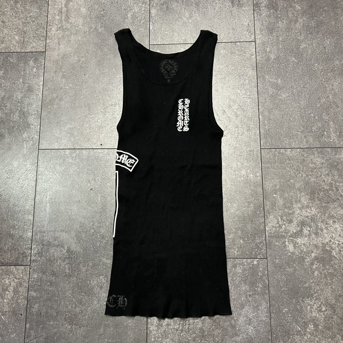 Chrome Hearts Chrome Hearts T-Bar Cross Rib Tanks - Black | Grailed
