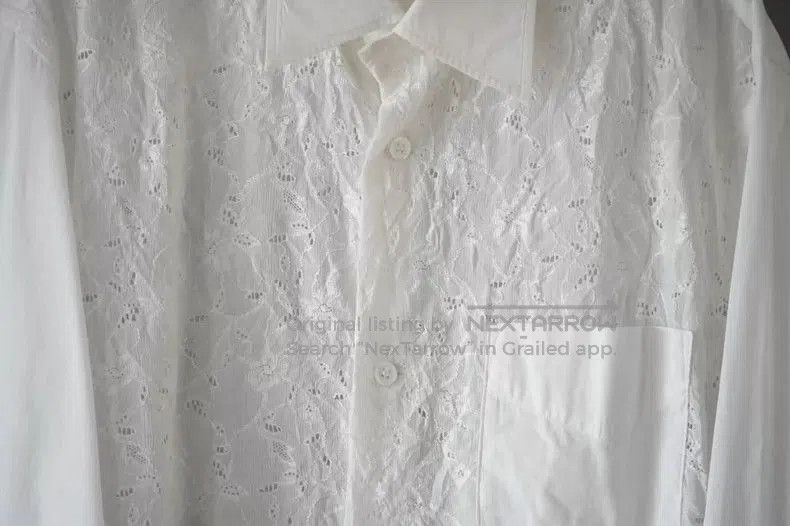 Yohji Yamamoto Yohji Yamamoto Long Sleeve Shirt with Pattern Size US L / EU 52-54 / 3 - 3 Thumbnail