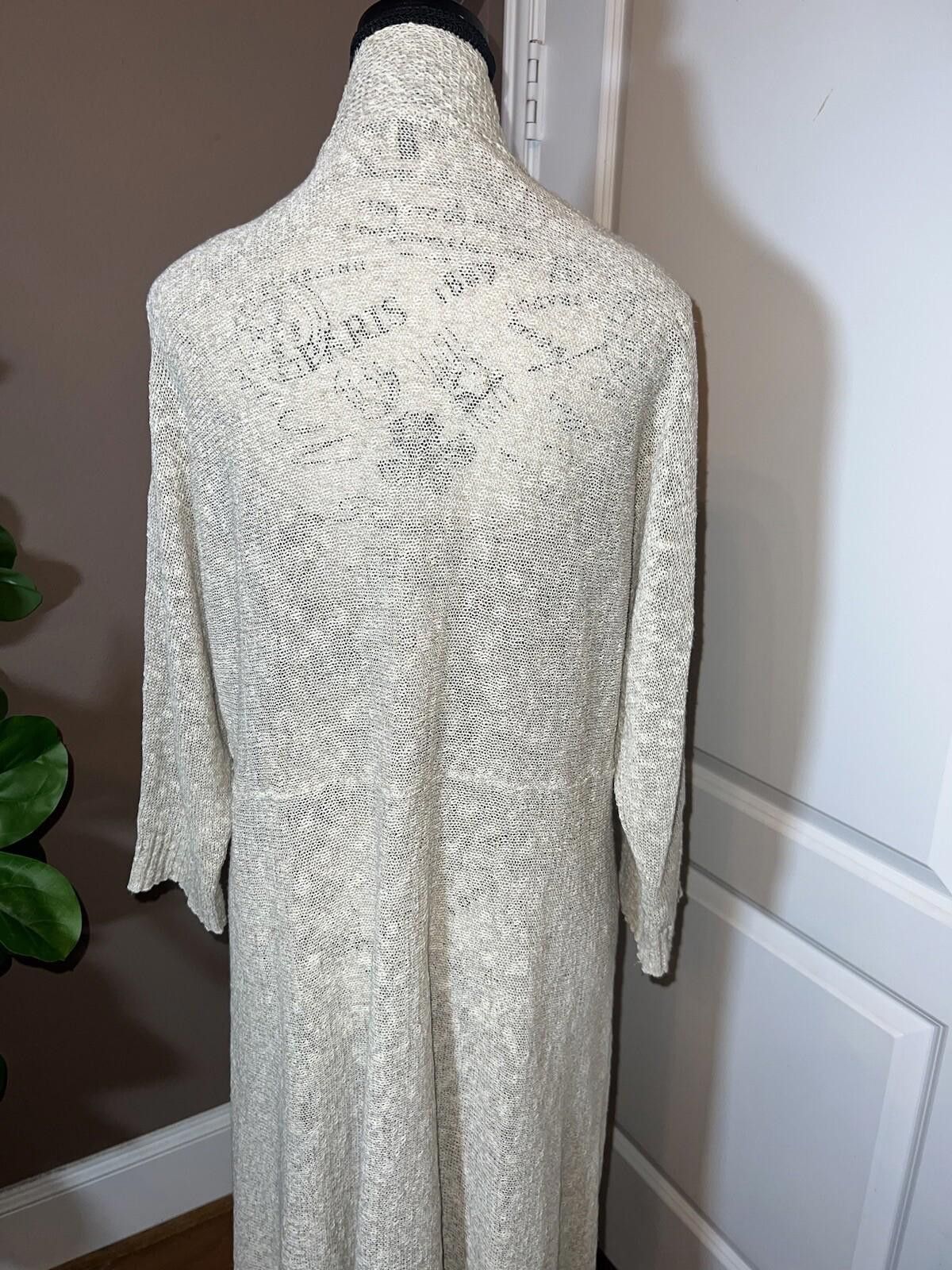 Eileen Fisher Eileen Fisher XL Natural Linen Cardigan Sweater Kimono Size XL / US 12-14 / IT 48-50 - 7 Thumbnail