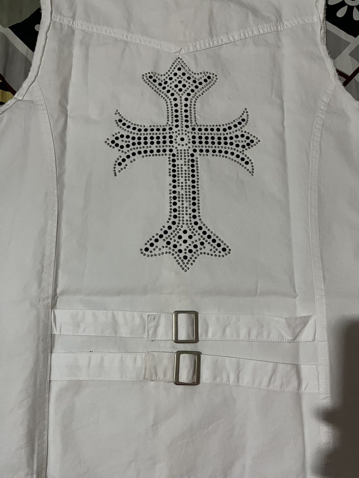 Designer × Japanese Brand × Vintage Rare Item!!! Vintage Yasiri Skull & Cross Vests Size US L / EU 52-54 / 3 - 6 Thumbnail