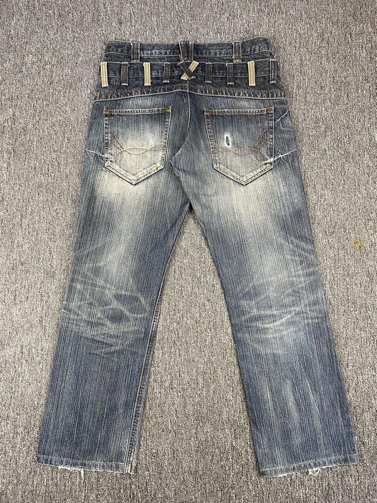 If Six Was Nine × Japanese Brand Back Rush Flare Double Waist Jean Size US 35 - 12 Thumbnail