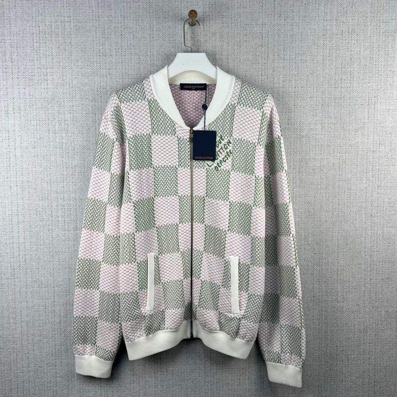 Louis Vuitton Louis Vuitton SS24 Logo monogrammed zip-up long-sleeve kni Size US XXL / EU 58 / 5 - 1 Thumbnail
