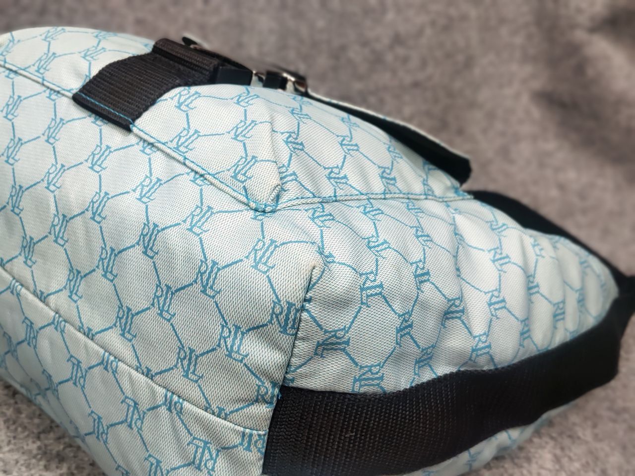 Polo Ralph Lauren Vintage Lauren Ralph Lauren Hobo Handbag blue Monogram Y2K Size ONE SIZE - 13 Thumbnail