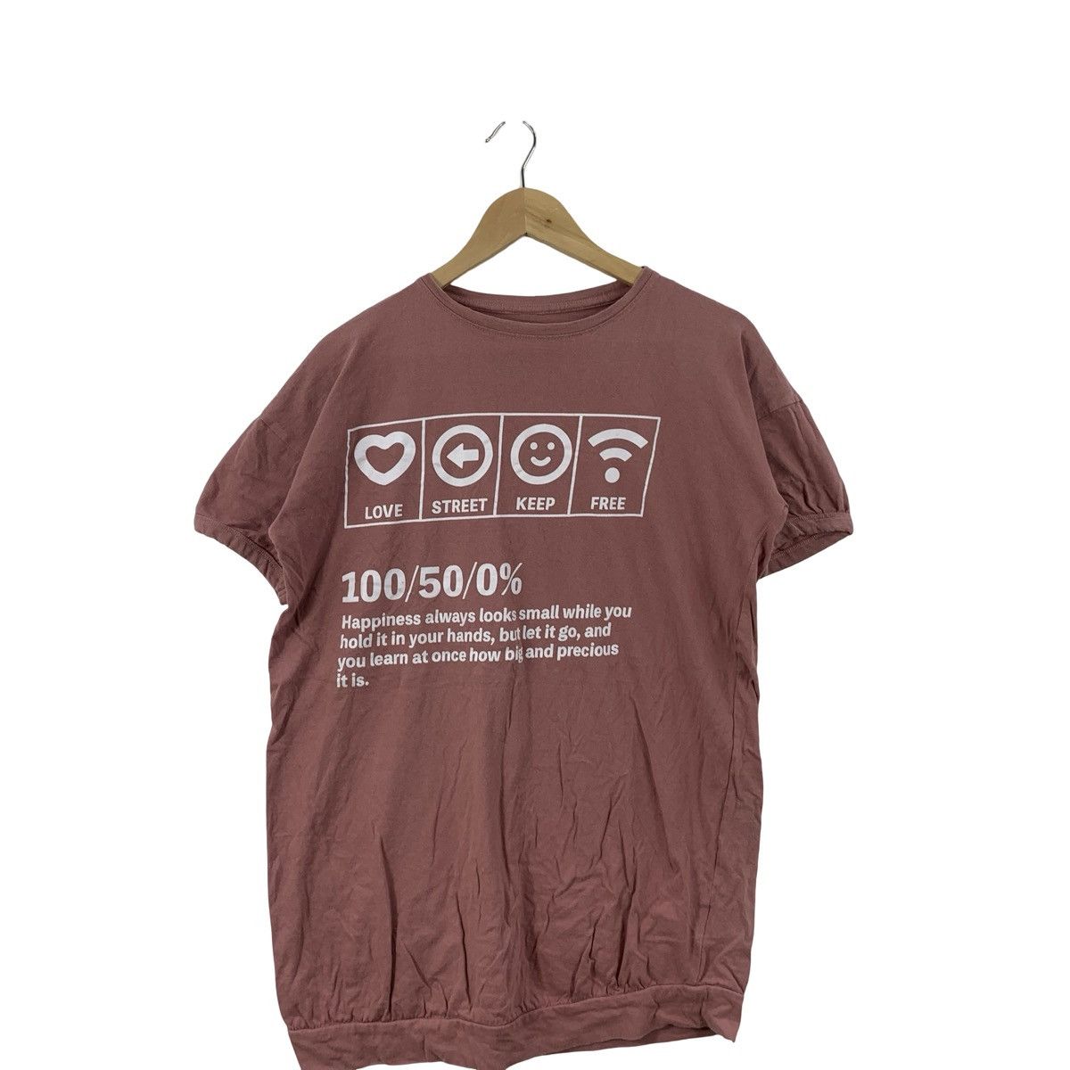 Vintage Vintage Graphic Love Street Keep Free Quote Print Tee Size US M / EU 48-50 / 2 - 4 Thumbnail