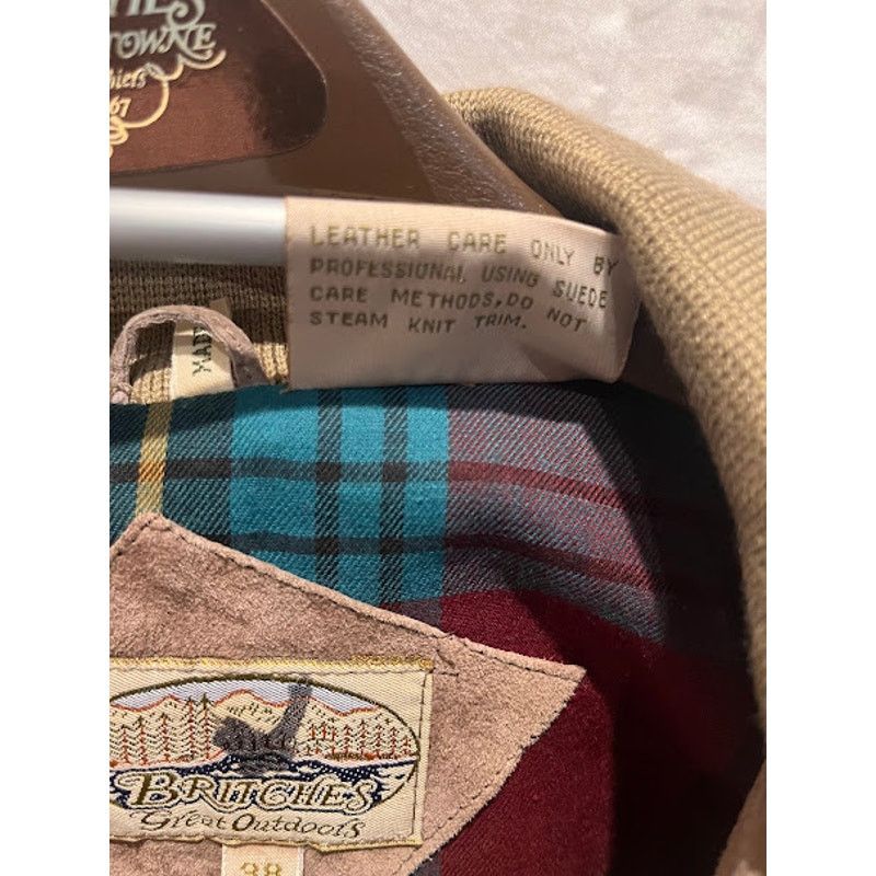 Britches VTG 90s NWT Britches Georgetown Jacket Mens Tan Suede 38 Reg Size US S / EU 44-46 / 1 - 7 Thumbnail