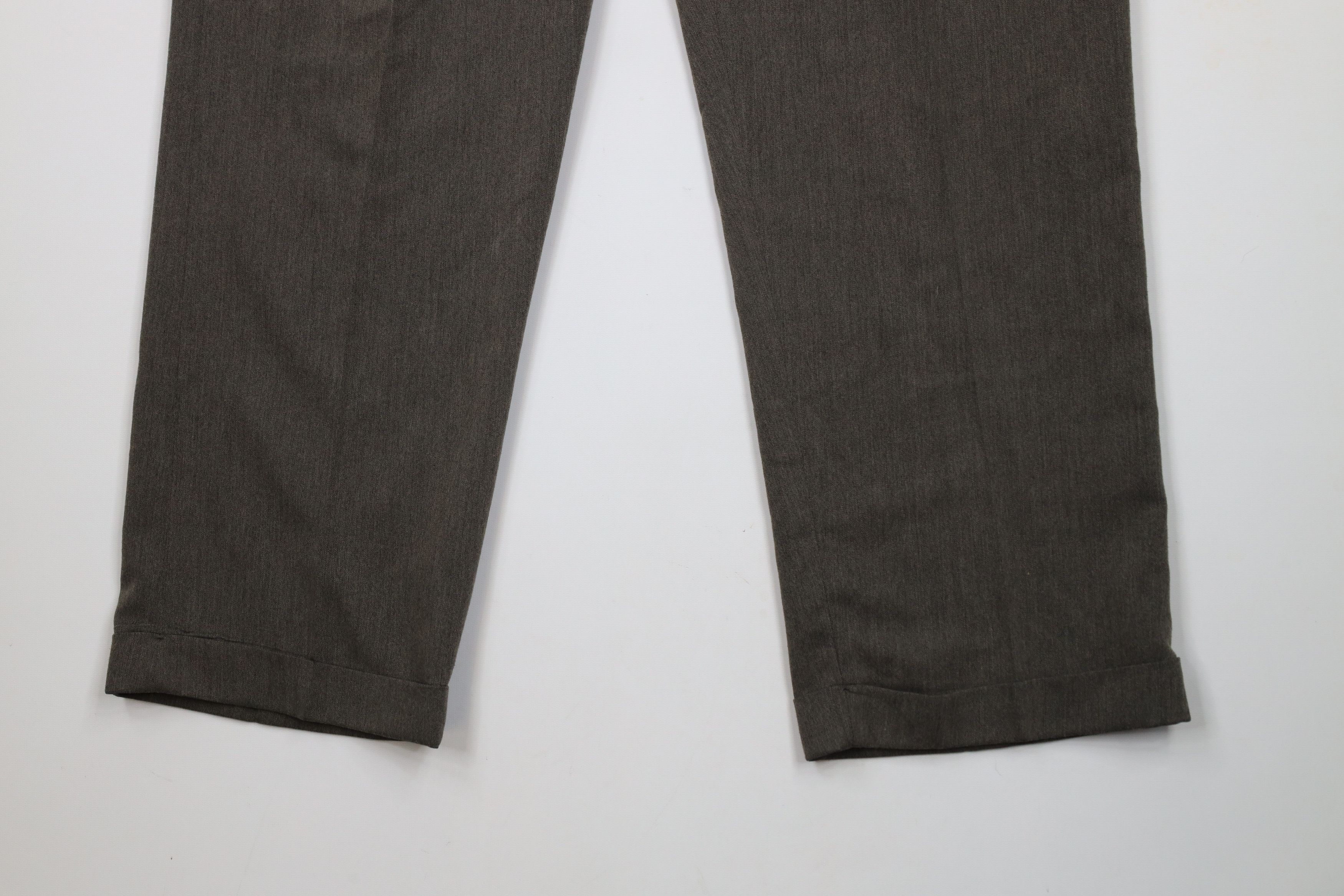Vintage Vintage 90s Streetwear Pleated Cuffed Wide Leg Chino Pants Size US 36 / EU 52 - 4 Thumbnail