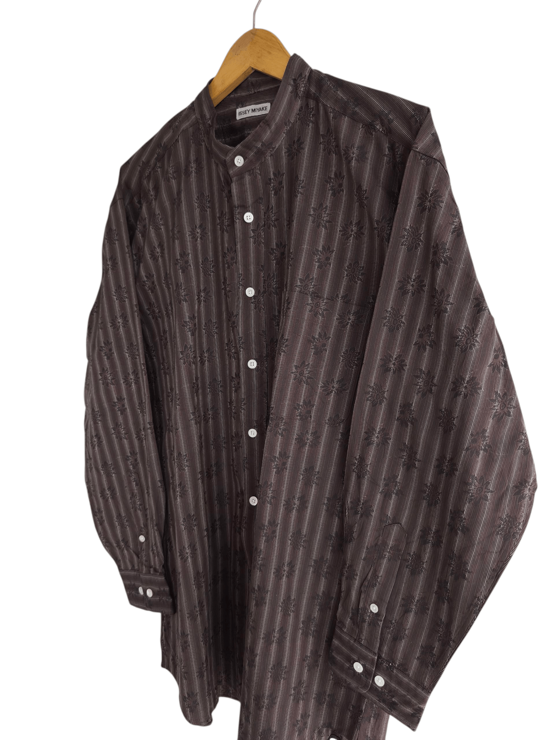 Designer × Issey Miyake × Japanese Brand Issey Miyake mandarin collar shirt Size US XL / EU 56 / 4 - 2 Thumbnail