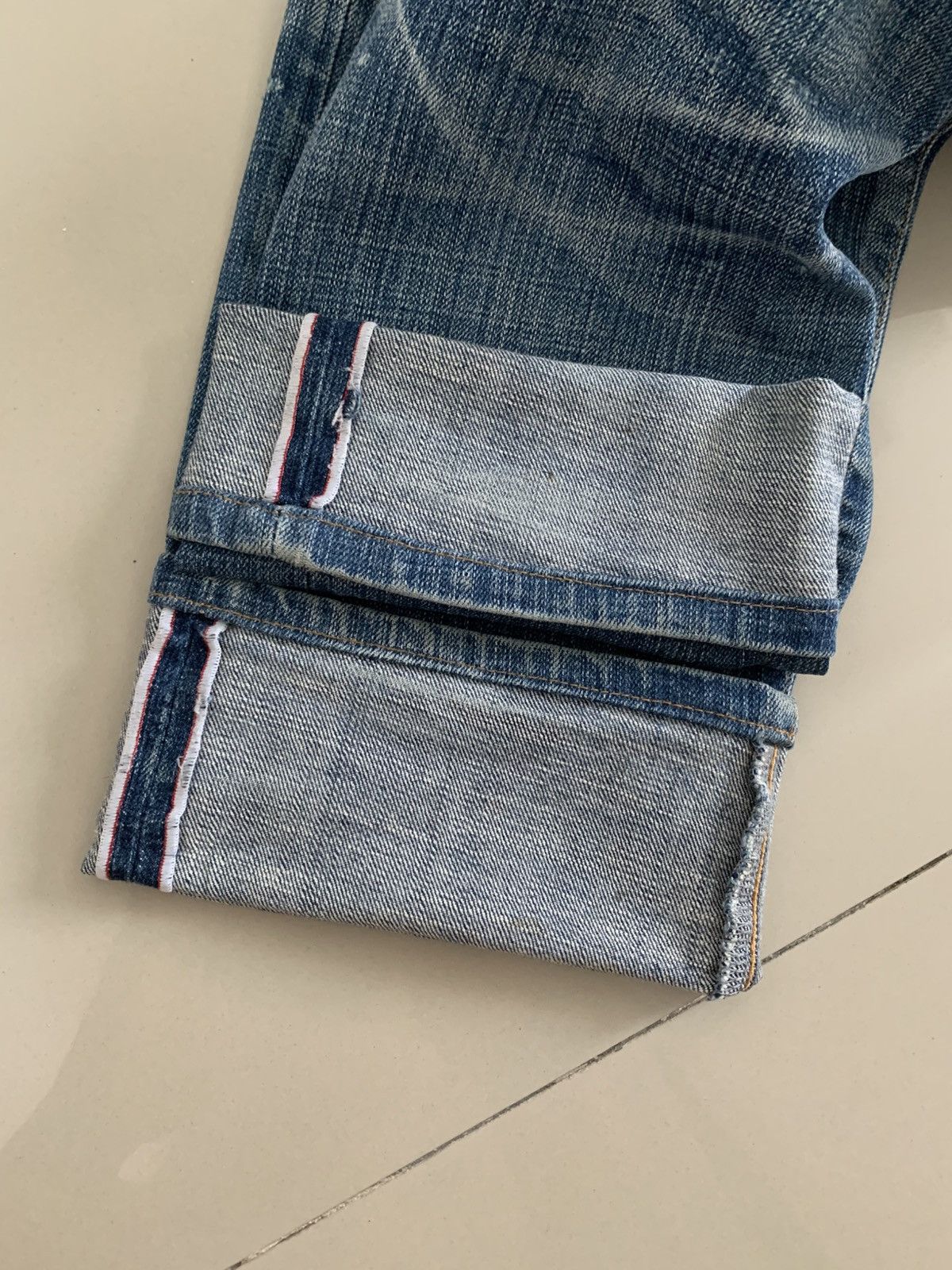 Eternal Eternal Japan Distressed Faded Blue Jeans Size US 34 / EU 50 - 11 Thumbnail