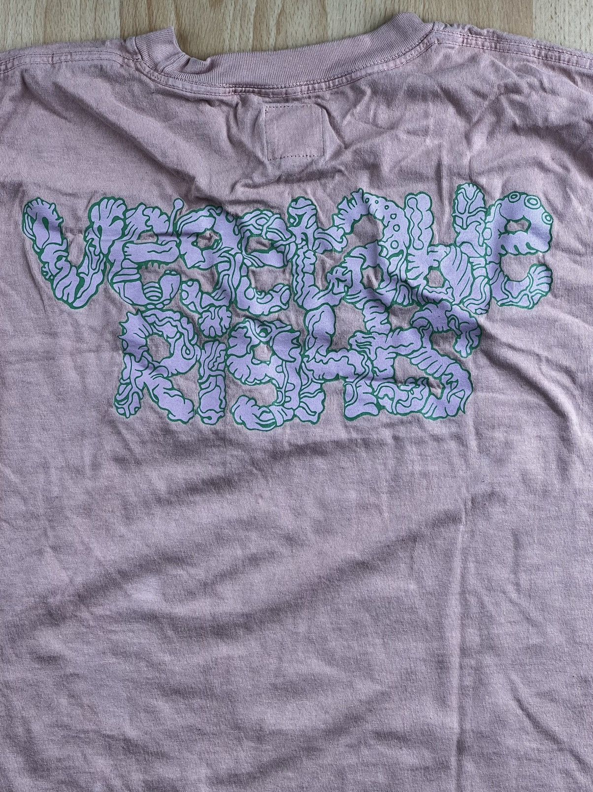 Brain Dead Brain Dead Vegetable Rights Pink Long Sleeve Tee