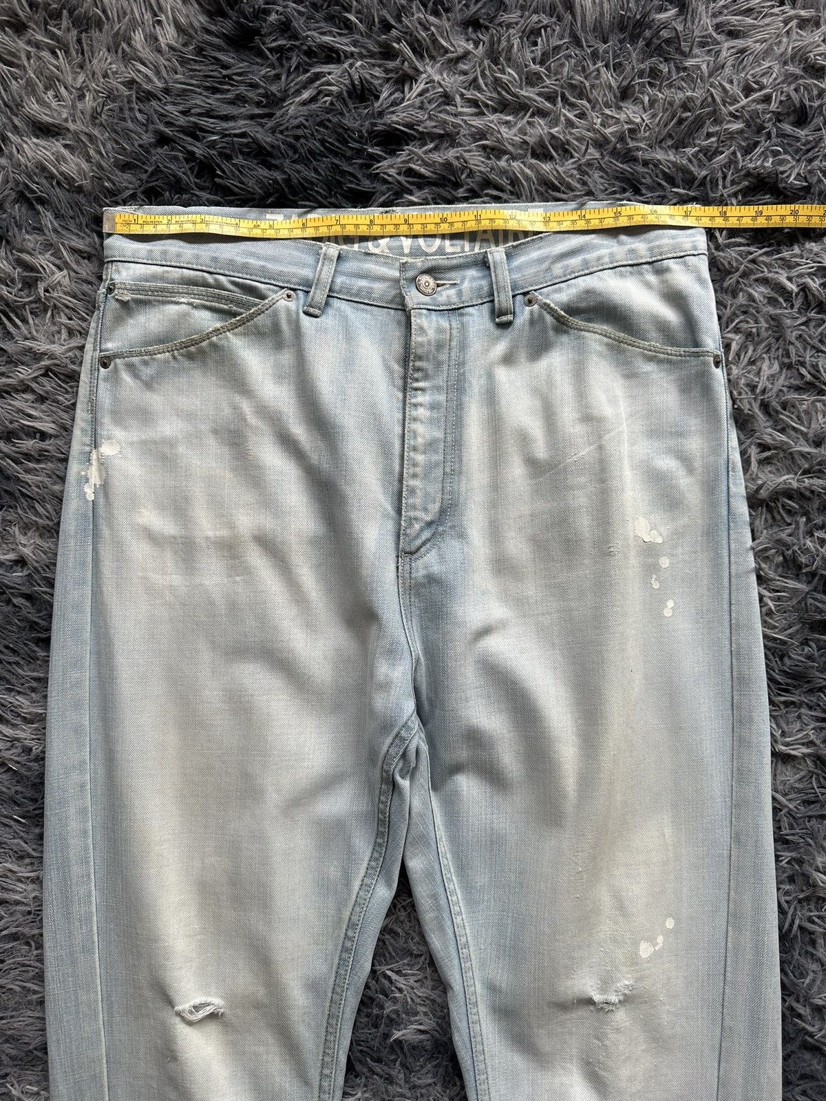 Zadig & Voltaire 00's Zadig & voltaire washed blue denim jeans Size US 35 - 21 Thumbnail
