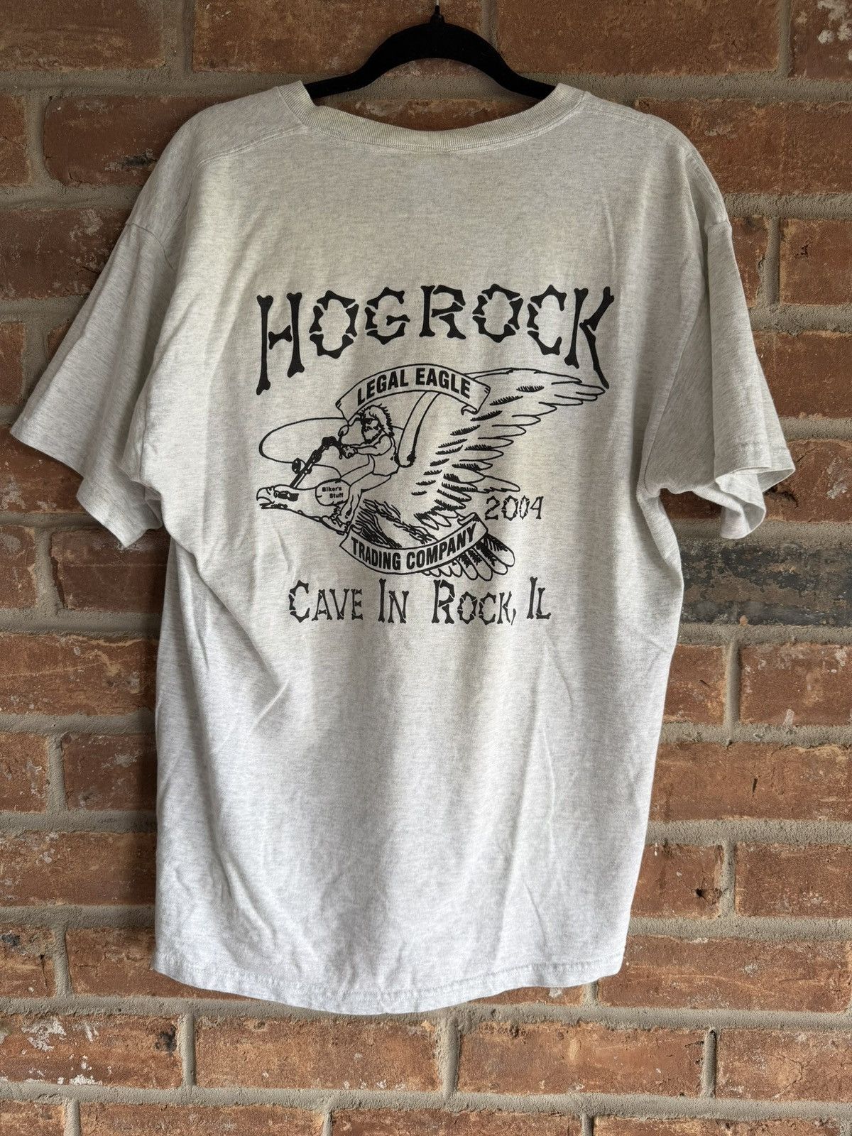 Fruit Of The Loom Vintage 04 Hogrock River Rally T Size L Cave-In-Rock Biker T Size US L / EU 52-54 / 3 - 5 Thumbnail