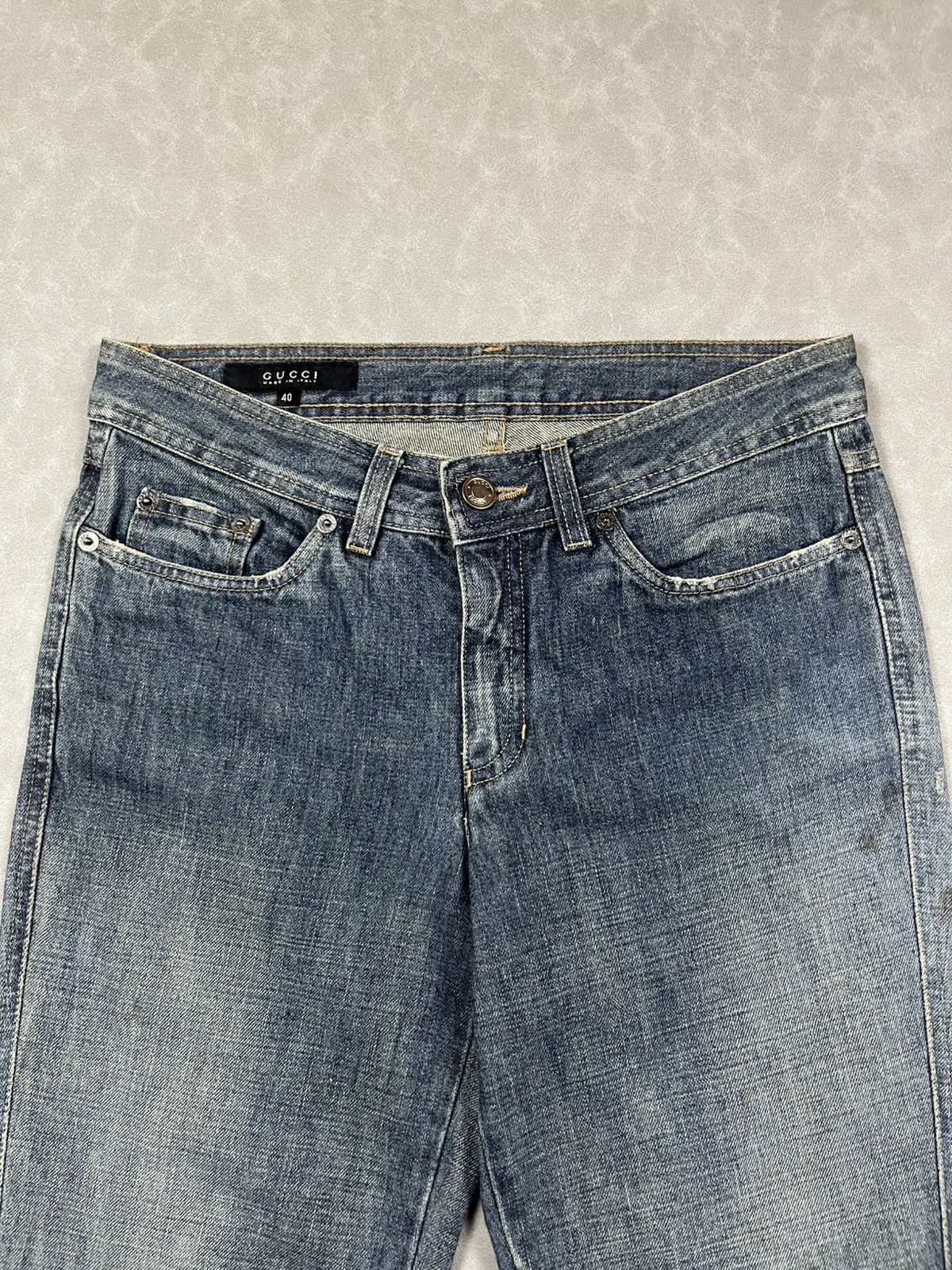 Gucci 90s Gucci denim pants Size 27" / US 4 / IT 40 - 8 Thumbnail