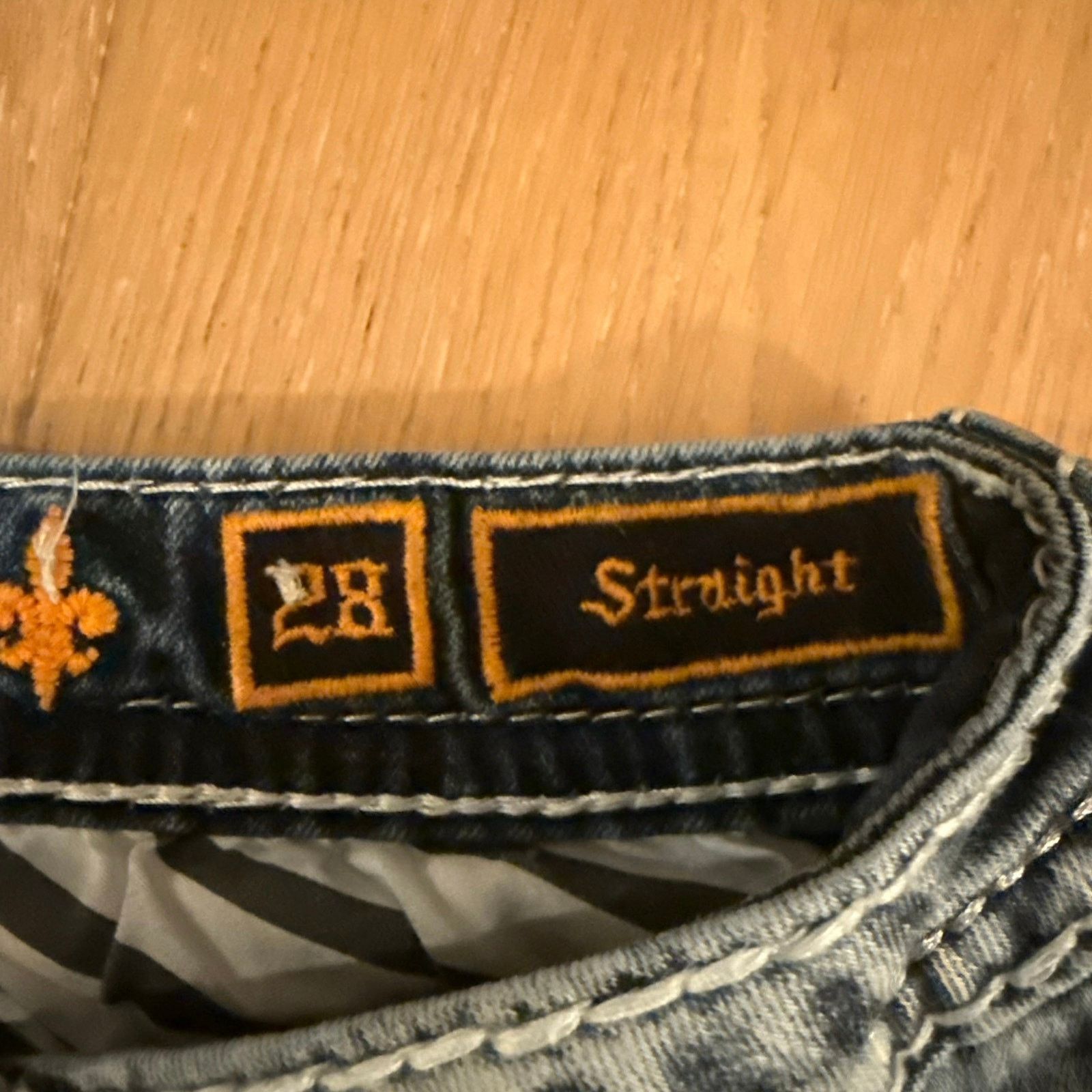 Rock Revival Rock Revival Y2K Bling “Raven” Straight Leg Jeans Size 28 Size US 28 / EU 44 - 6 Thumbnail