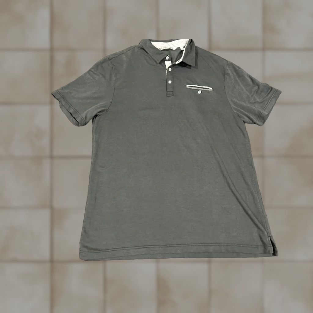 TravisMathew Travis Mathew Polo Shirt Mens XL Gray Short Sleeve Pocket Casual Golf Size US XL / EU 56 / 4 - 1 Thumbnail