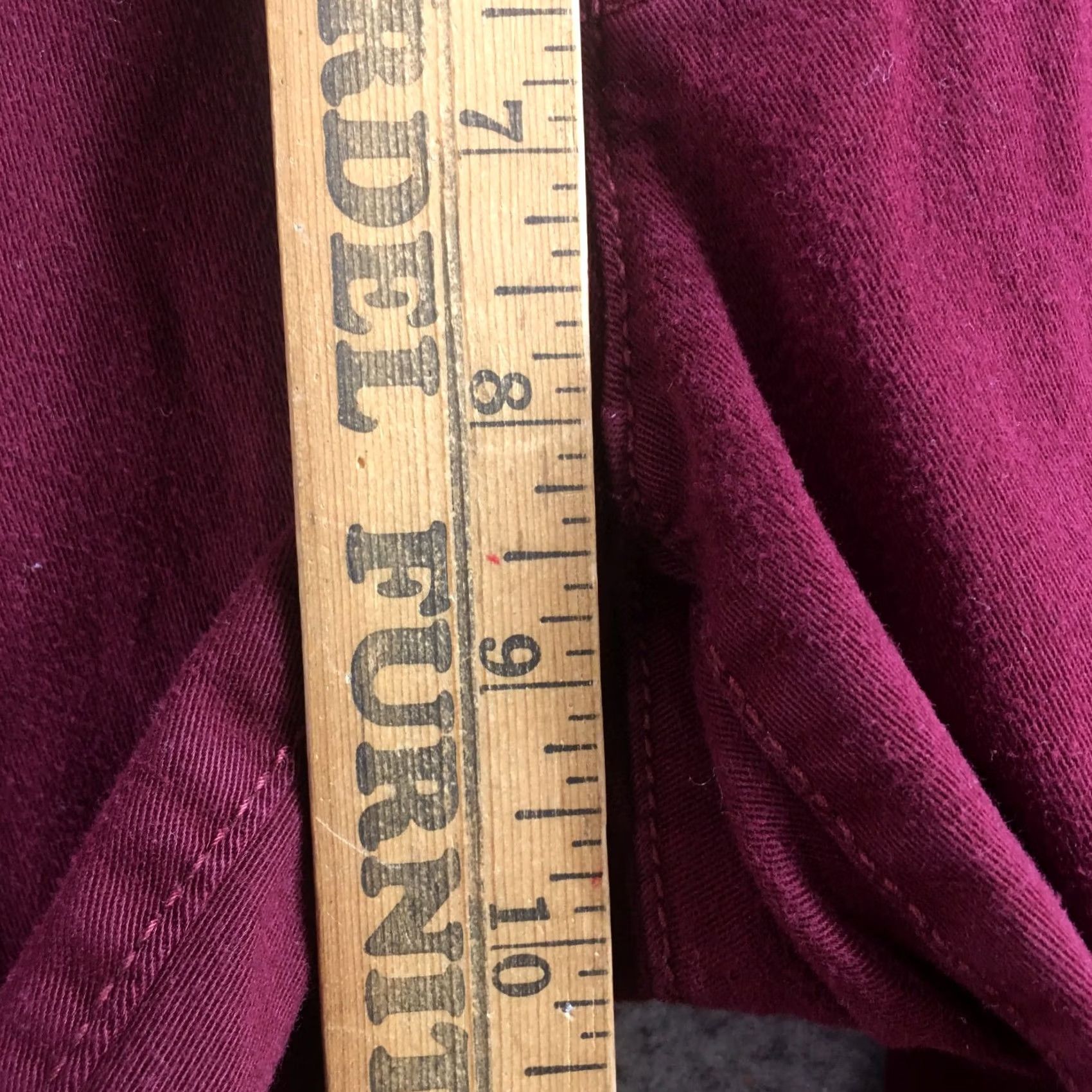 American Eagle Outfitters American Eagle Outfitters Dress Pants Women's 8 Solid Burgundy Mid Rise Zip Fly Straight Leg Men's? No Size 30" / US 8 / IT 44 - 6 Thumbnail