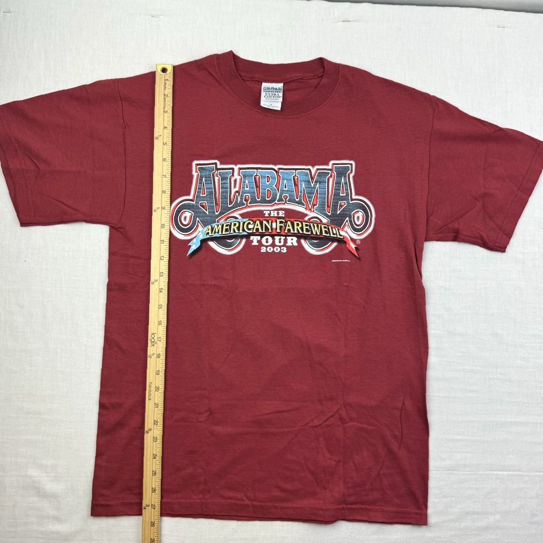 Gildan VINTAGE Gildan Alabama Band T Shirt Adult Medium Red Farewell Tour 2003 USA Mens M Shirt Size US M / EU 48-50 / 2 - 5 Thumbnail