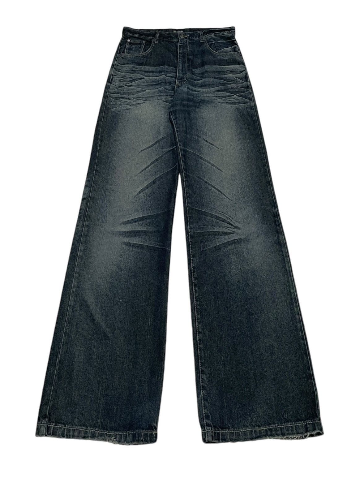 If Six Was Nine Rare Design Vintage Brand Amore Puro Baggy Jeans 1990s Size US 37 - 2 Thumbnail