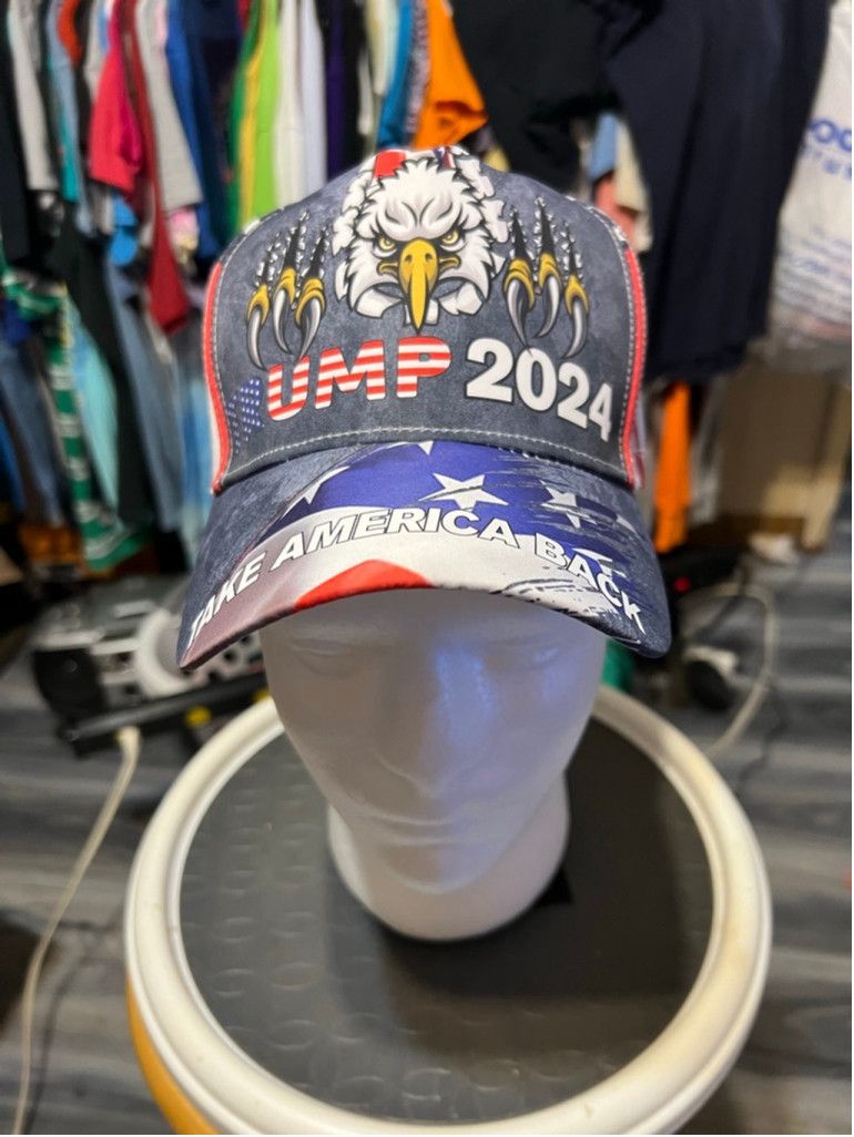 The Unbranded Brand Unisex Trump 2024 Baseball Hat Gray/Red/Blue One Size Size ONE SIZE - 1 Thumbnail