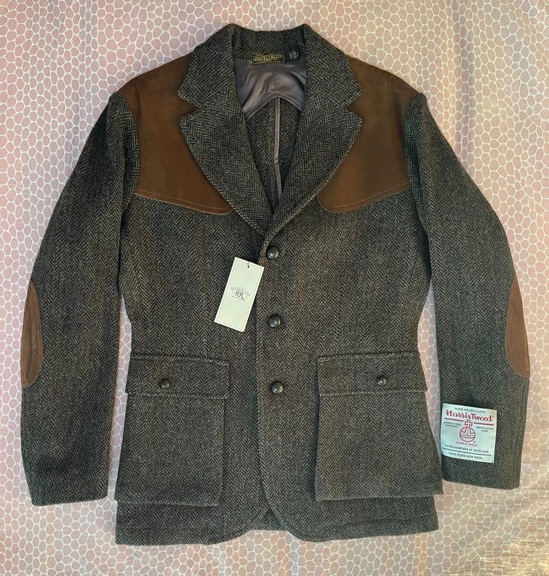 RRL Ralph Lauren RRL Ralph Lauren Herringbone patterned hunting suit Size 46S - 1 Thumbnail
