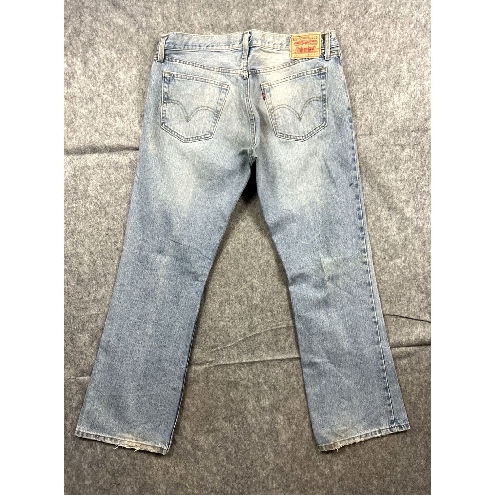 Levi's VINTAGE Levi's 527 Jeans Men Boots Cut Light Wash Distressed 36x32 Denim Blue Regular 5-Pocket Model Levi's 527 Series Mens Jeans Size US 36 / EU 52 - 2 Thumbnail