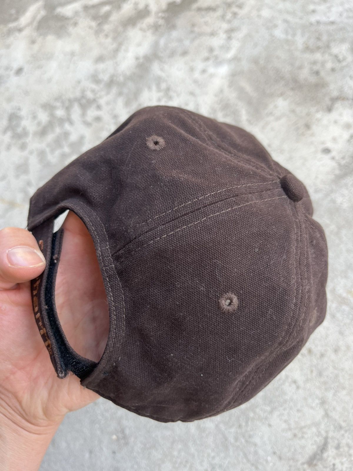 Carhartt Vintage Carhartt Brown Five Panel Streetwear Cap Hat Y2K Size ONE SIZE - 13 Thumbnail