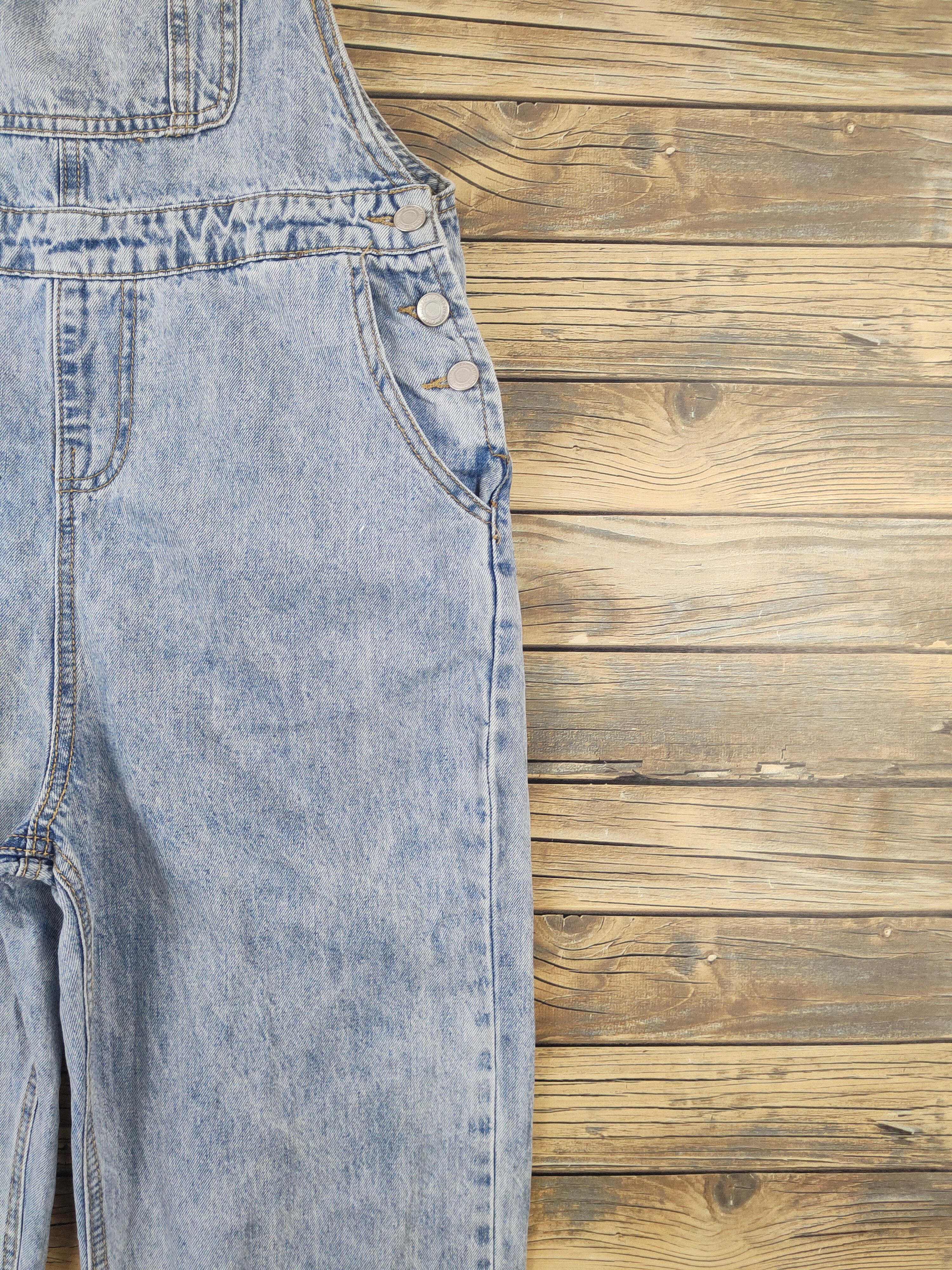 Japanese Brand × Vintage Streetwear Vintage Japan Brand Light Blue Denim Jumpsuits Size 34" / US 12 / IT 48 - 8 Thumbnail