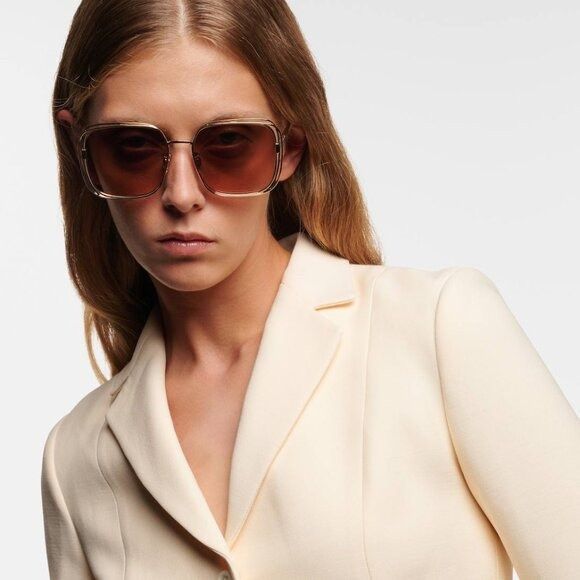 🕶️ New Dior DIORFILDIOR S1U B0F1 Sunglasses - Gold Frame