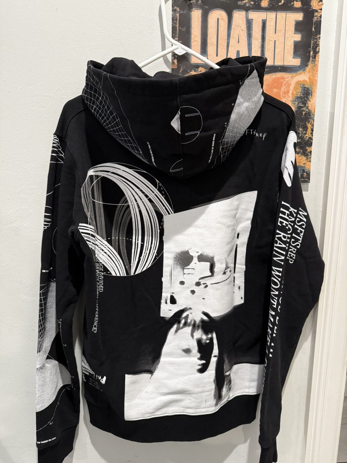 Jaden Smith × Msftsrep Msftsrep FW/21 Black Snow Print Hoodie Size US S / EU 44-46 / 1 - 2 Thumbnail