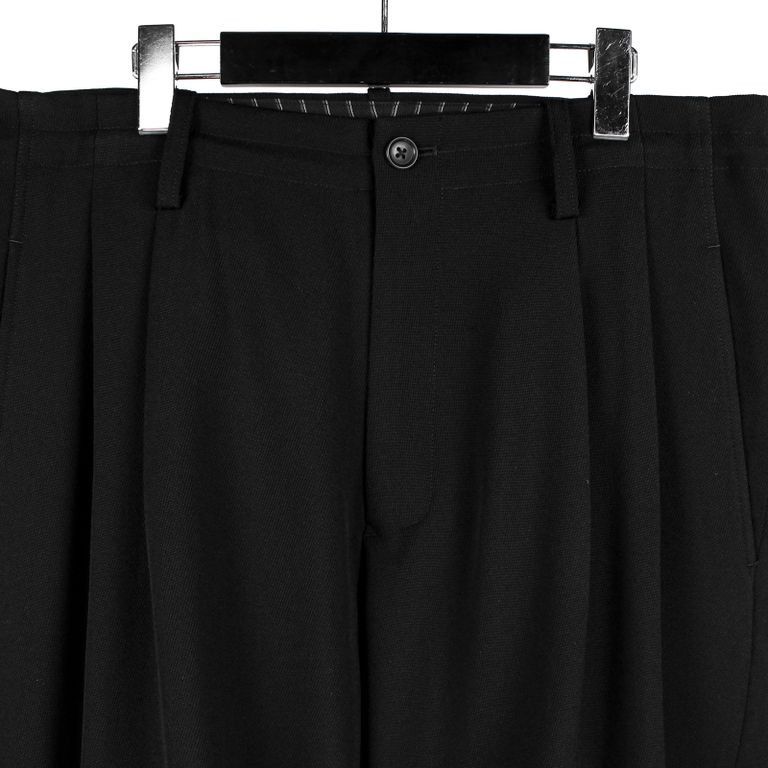 Yohji Yamamoto Yohji Yamamoto Pour Homme - Wool 2 Tuck Tab Suspender Pants Size US 30 / EU 46 - 7 Thumbnail