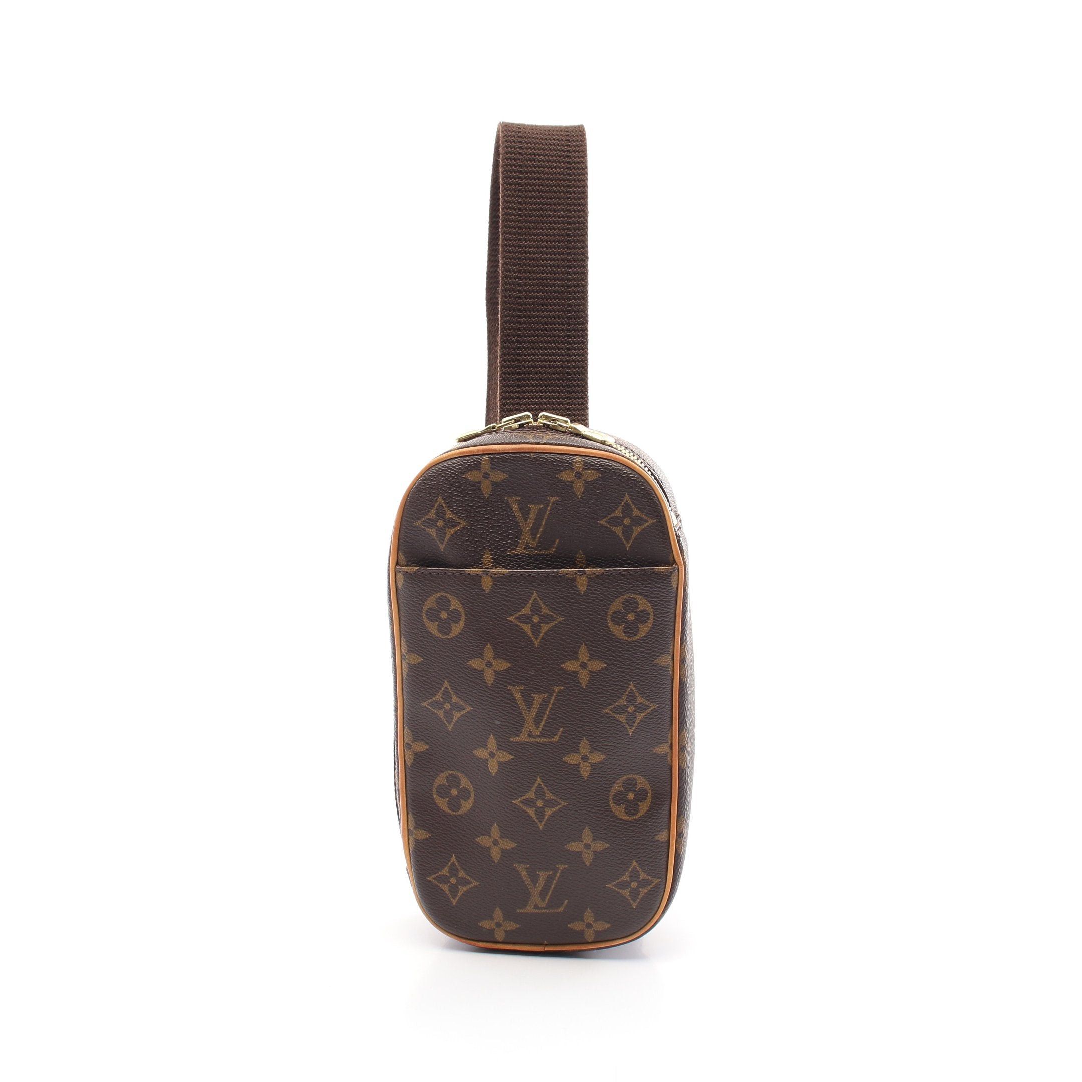 Louis Vuitton Louis Vuitton Pochette Ganju Monogram Body Bag Leather Brown Size ONE SIZE - 1 Thumbnail