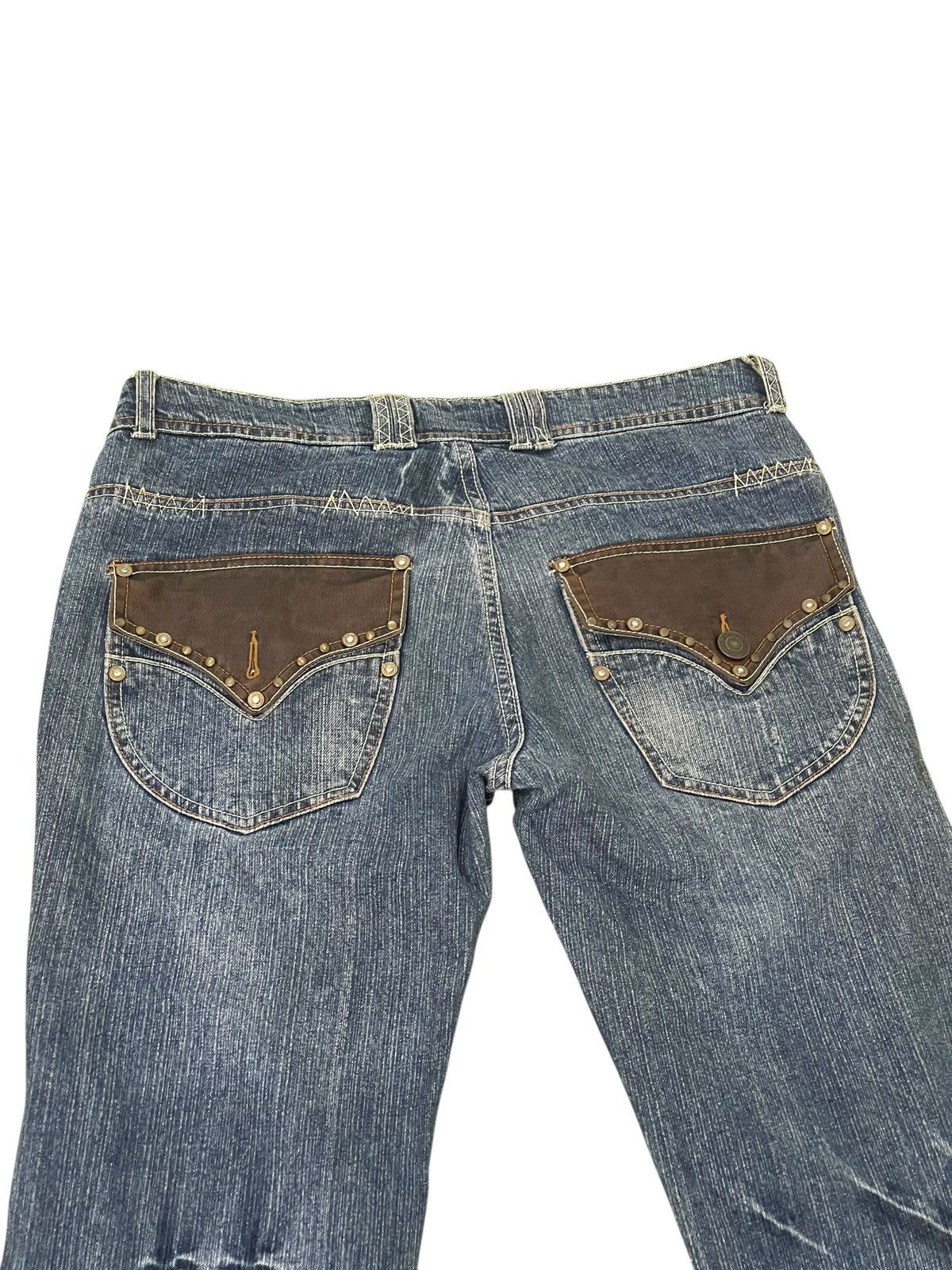 Japanese Brand Flare Jeans Indecent Denim Boot Cut 2🟦2 Size US 31 - 18 Thumbnail