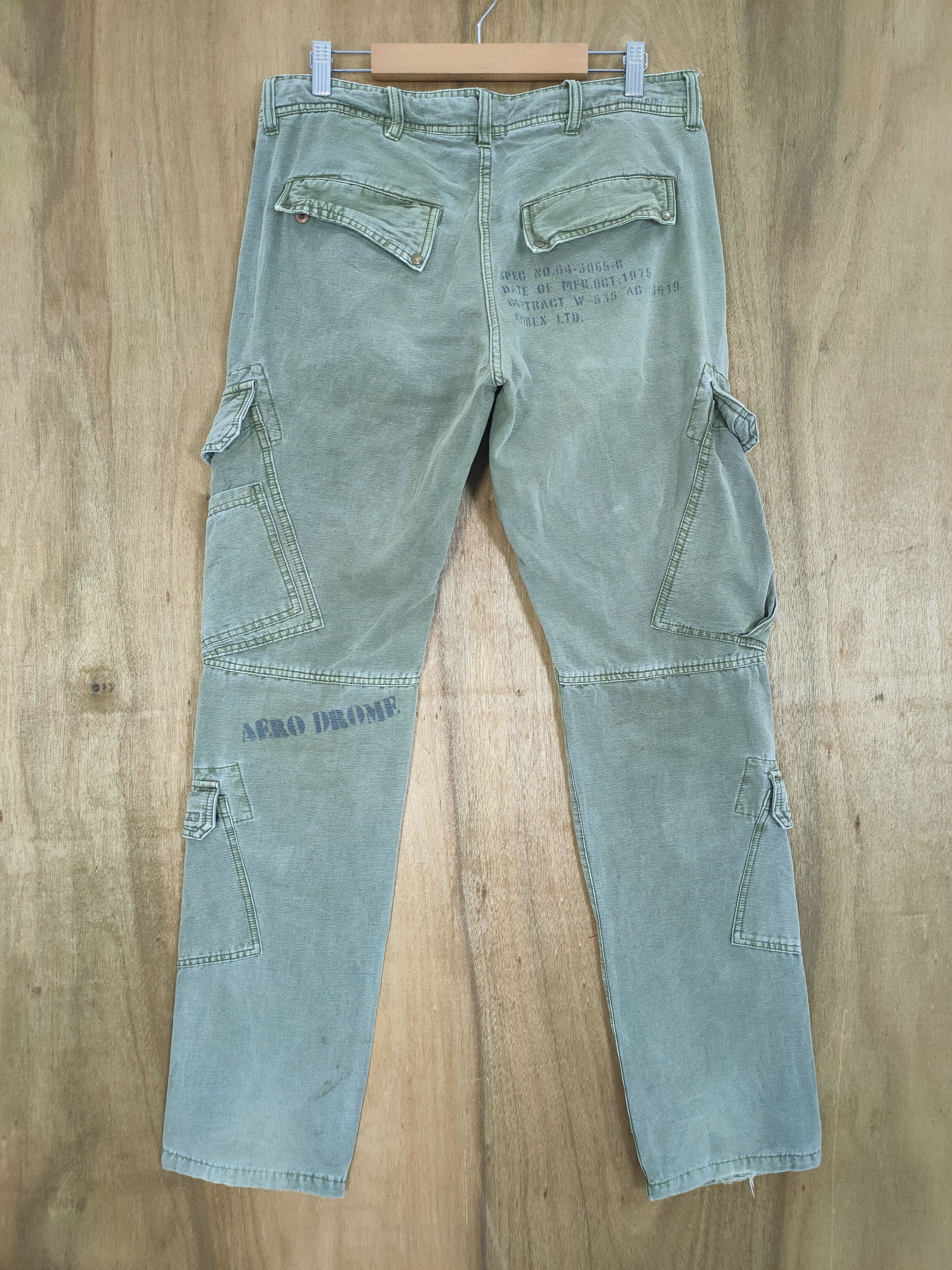 Avirex AVIREX GREEN MULTIPOCKET CARGO PANTS Size US 32 / EU 48 - 9 Thumbnail