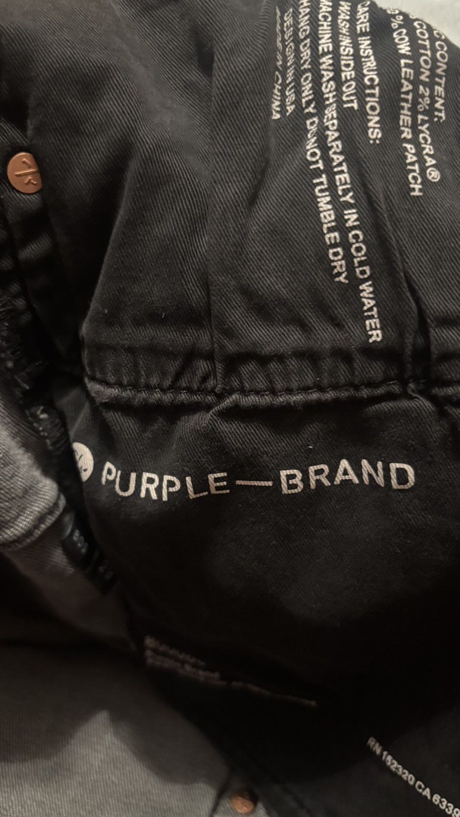 Purple Brand P001 Black Overspray Size US 29 - 3 Thumbnail