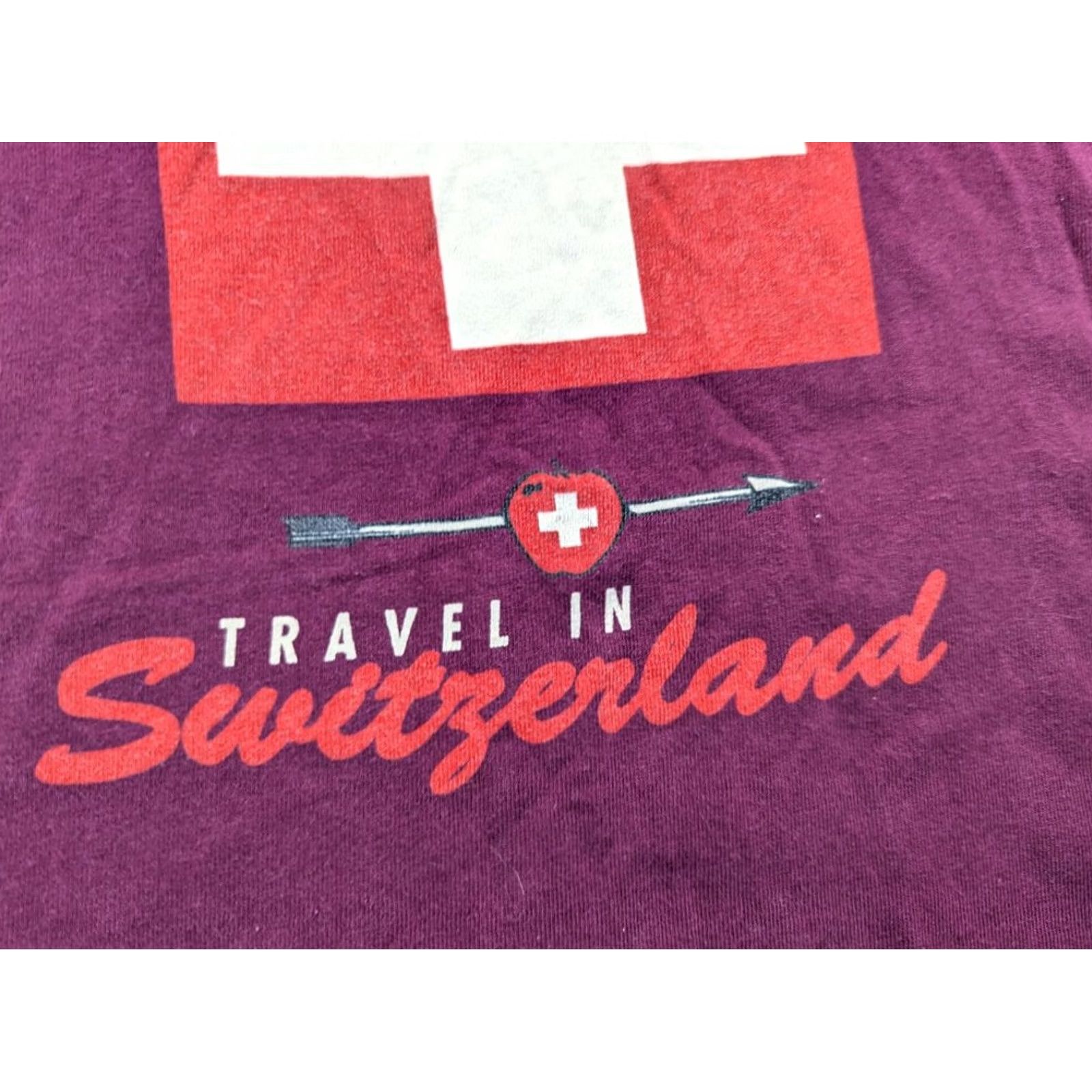 Vintage Vintage Travel in Switzerland Shirt Mens XL Red Size US XL / EU 56 / 4 - 3 Thumbnail