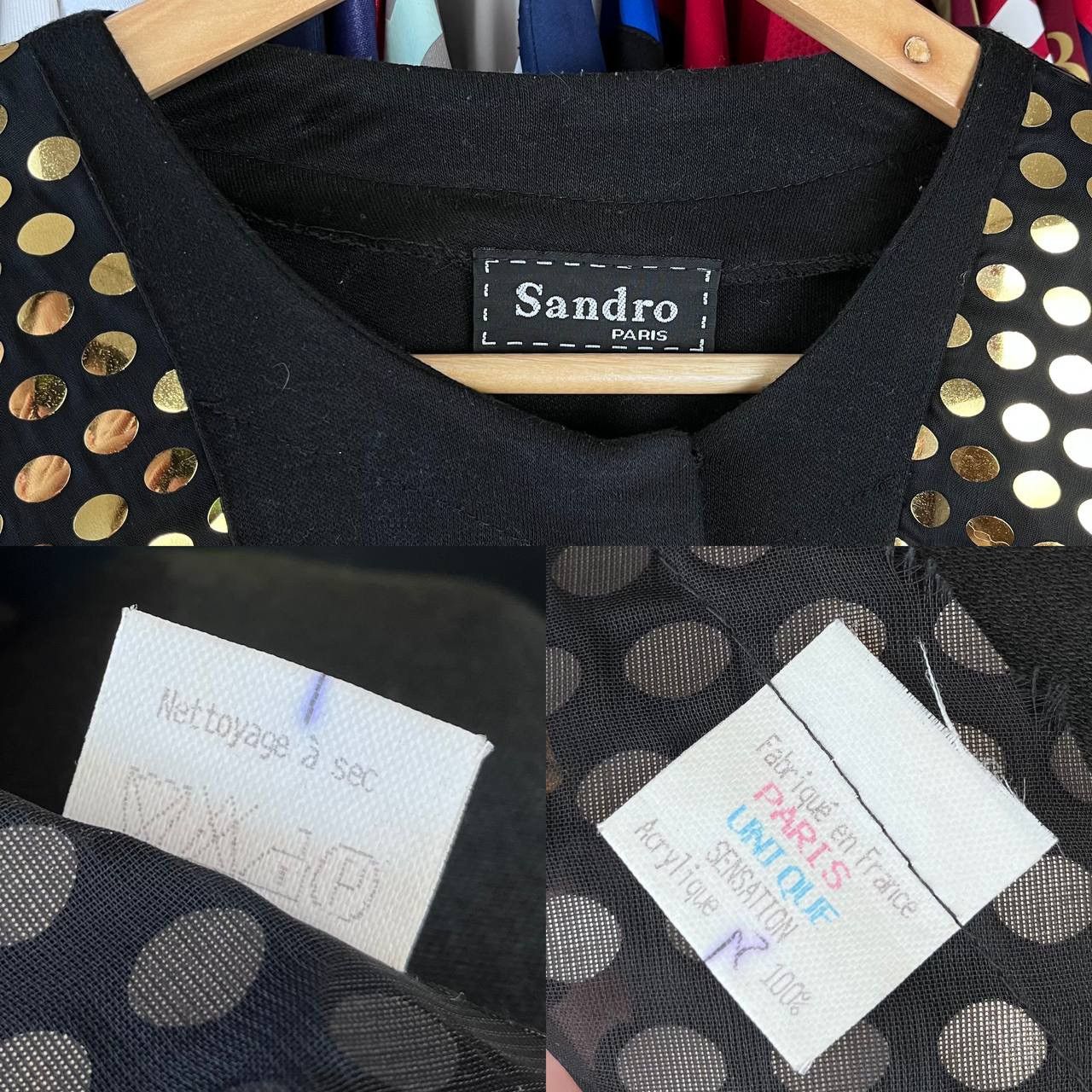 Sandro Vintage 80s Sandro Paris Avant-Garde Cardigan Size ONE SIZE - 10 Thumbnail