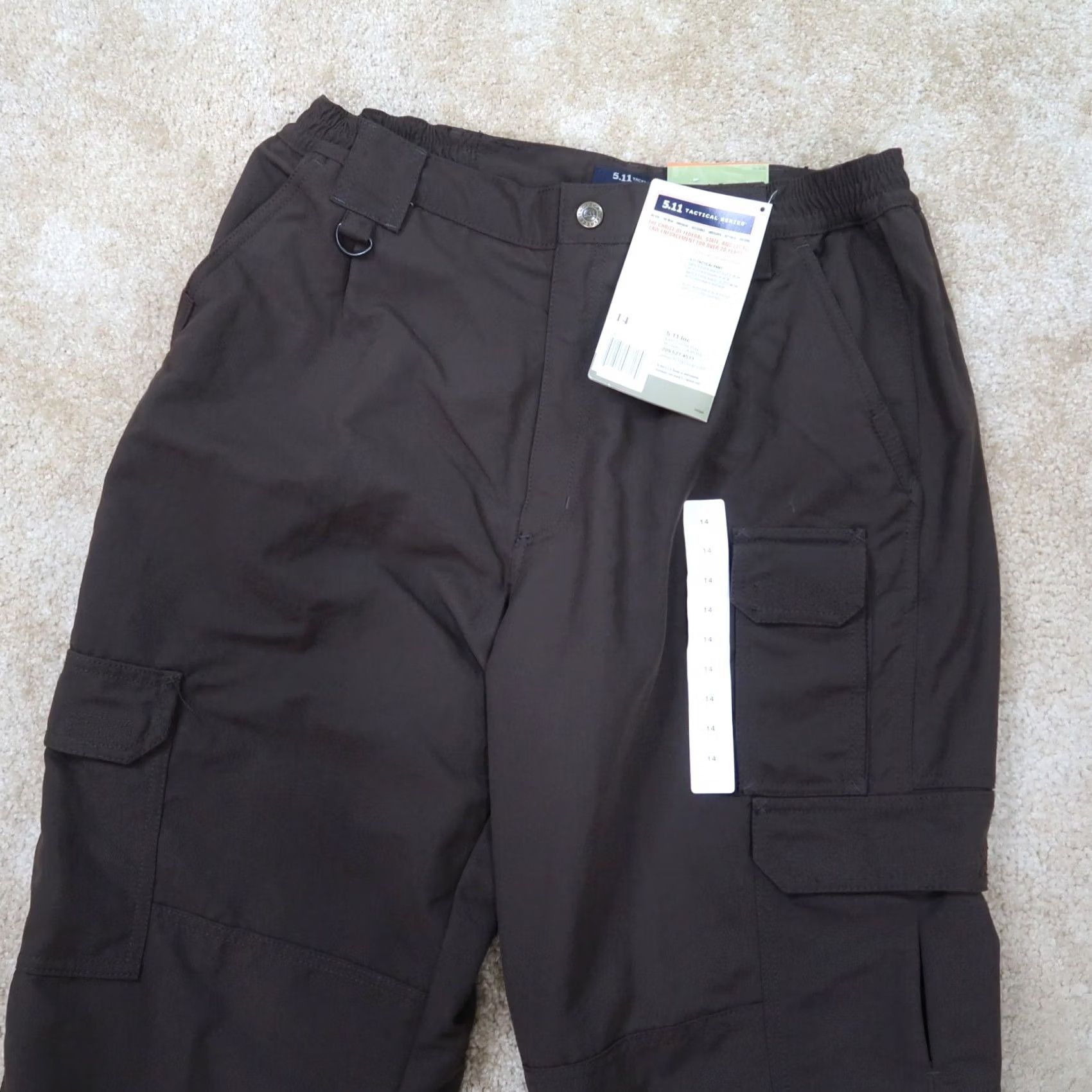 Vintage 5.11 Tactical Nylon Pant Cargo Pants Women's 14 Brown Workwear Pant Cargo 5.11 Tactical Womens 14 Brown (Nylon) Size 36" / US 14 / IT 50 - 2 Thumbnail