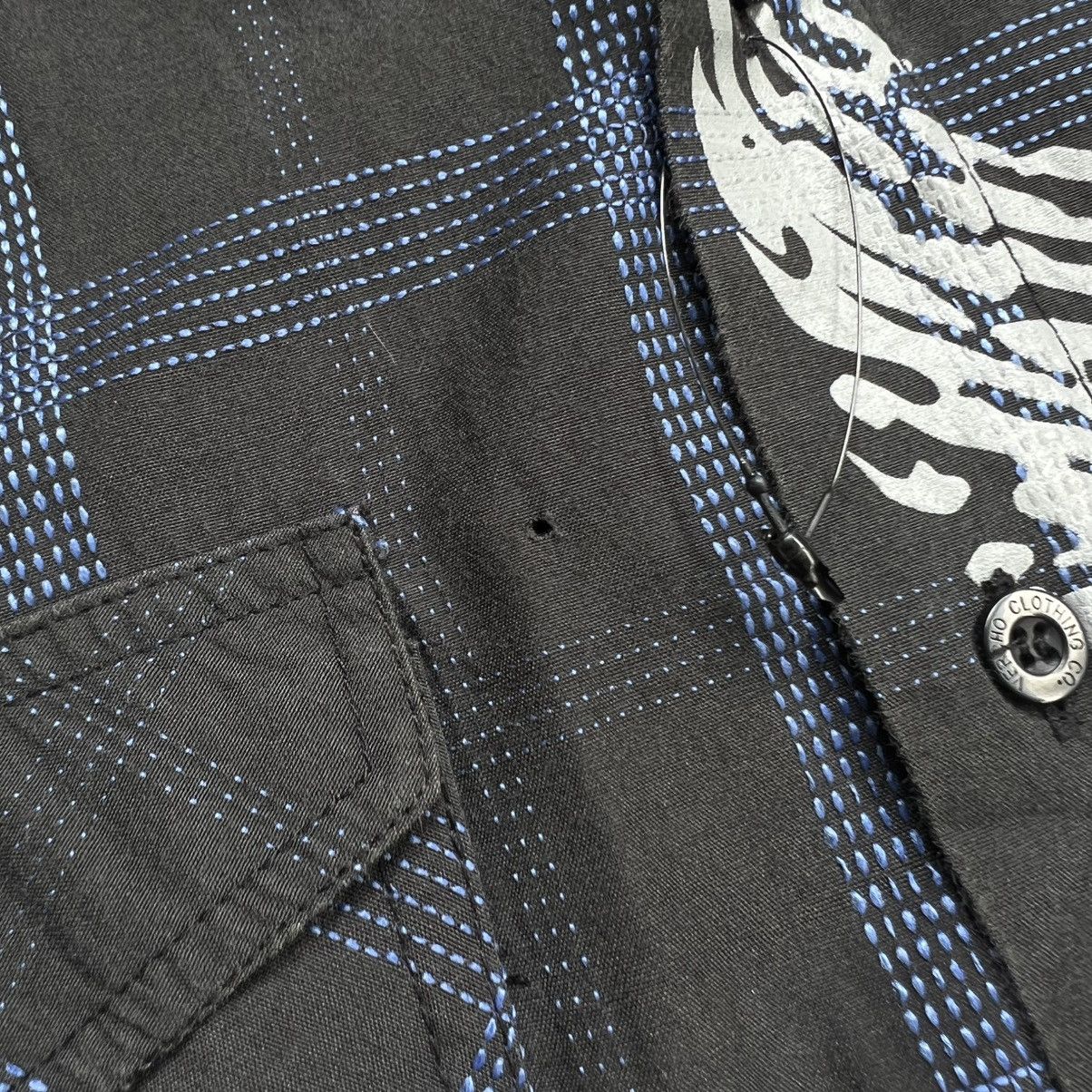 Affliction 2000s Vercho Affliction Style Check Skull Button Shirt Size US M / EU 48-50 / 2 - 9 Thumbnail