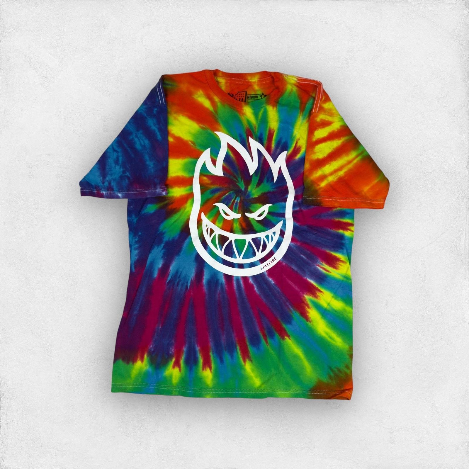 Spitfire Spitfire Wheels Men's Tye Dye Bighead Tie Skate T-Shirt M Size US M / EU 48-50 / 2 - 1 Thumbnail